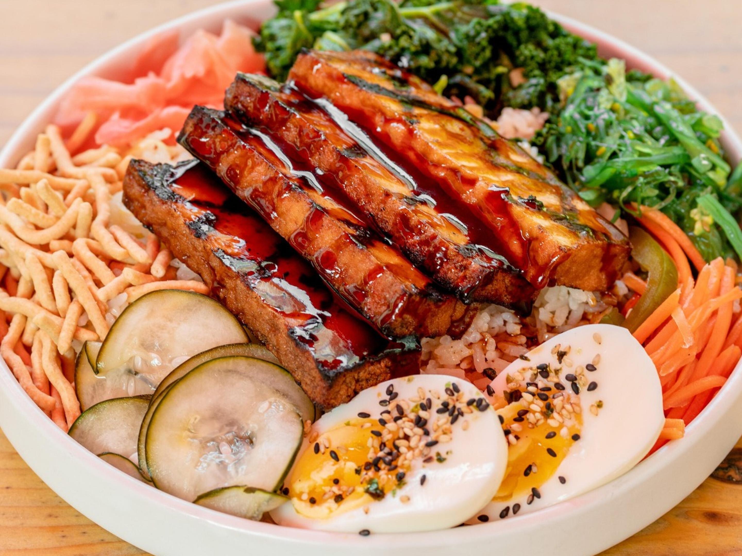 Grilled Tofu Bowl (rice or salad)