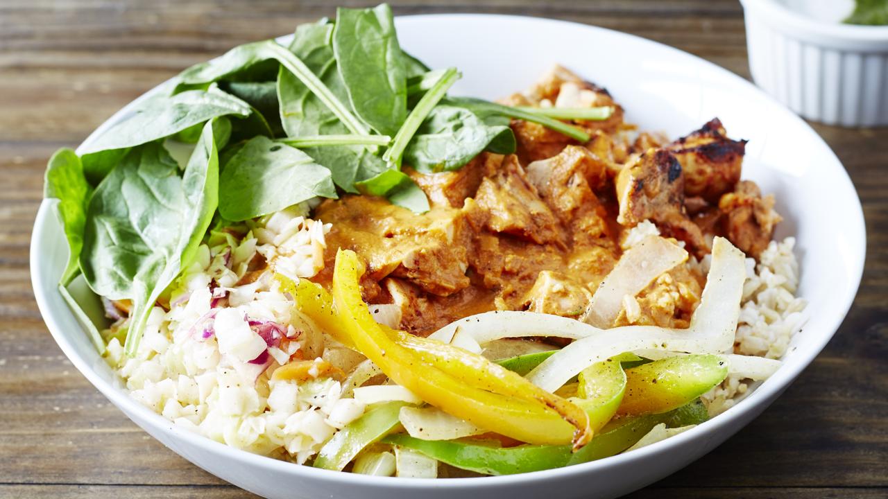 Butter Chicken Rice Bowl
