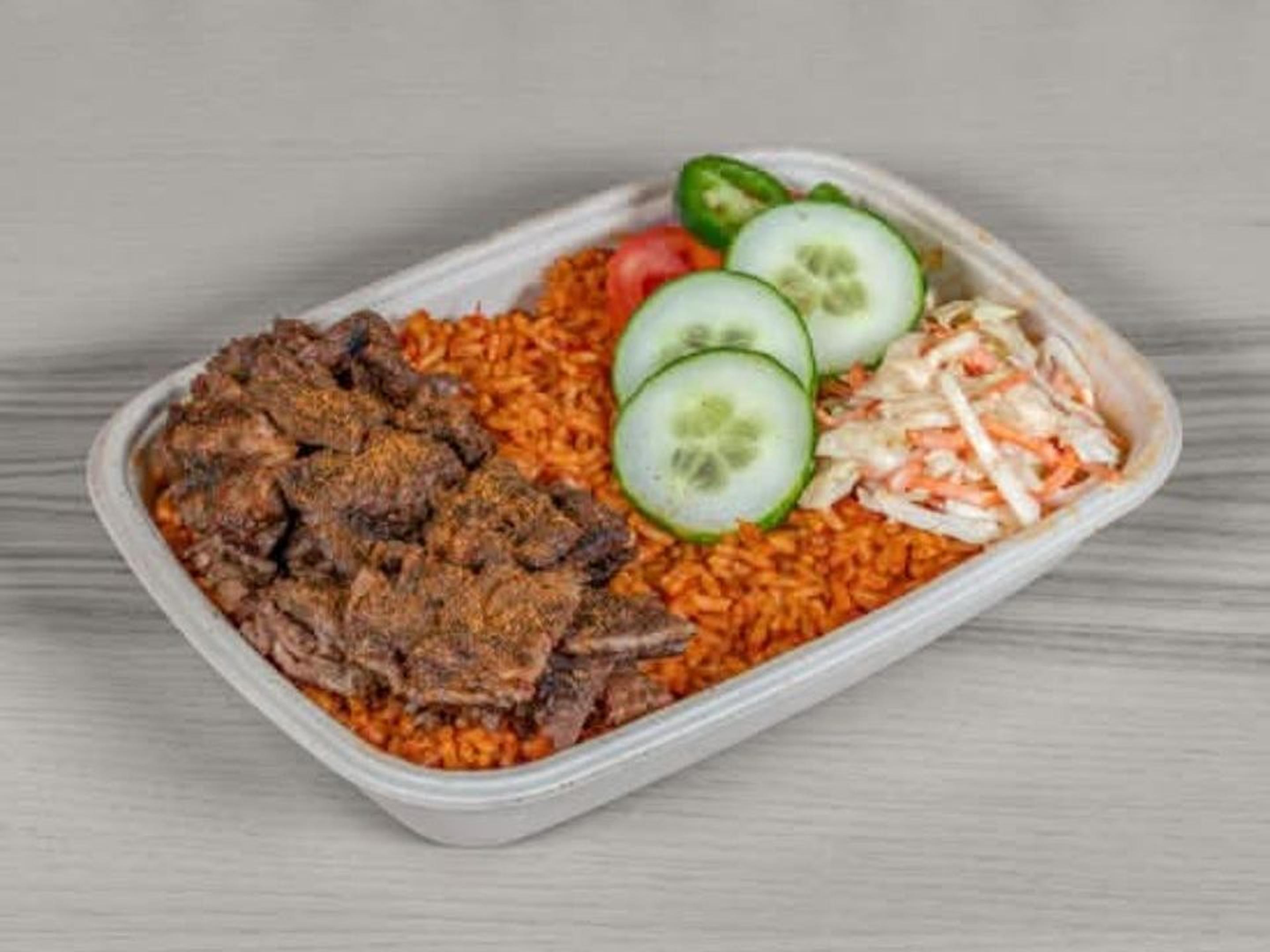Beef Suya & Side