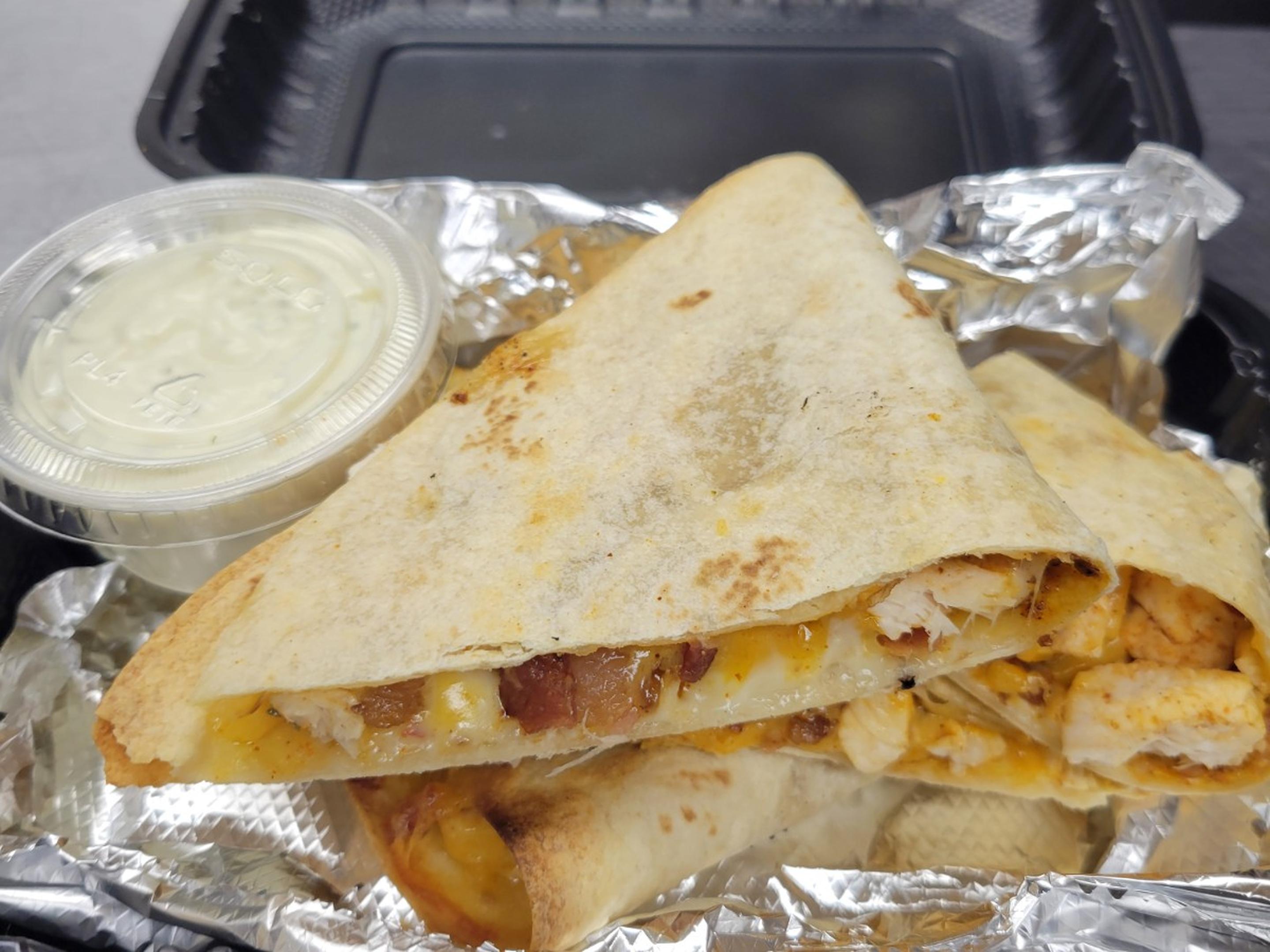 Chicken Bacon Ranch Quesadilla