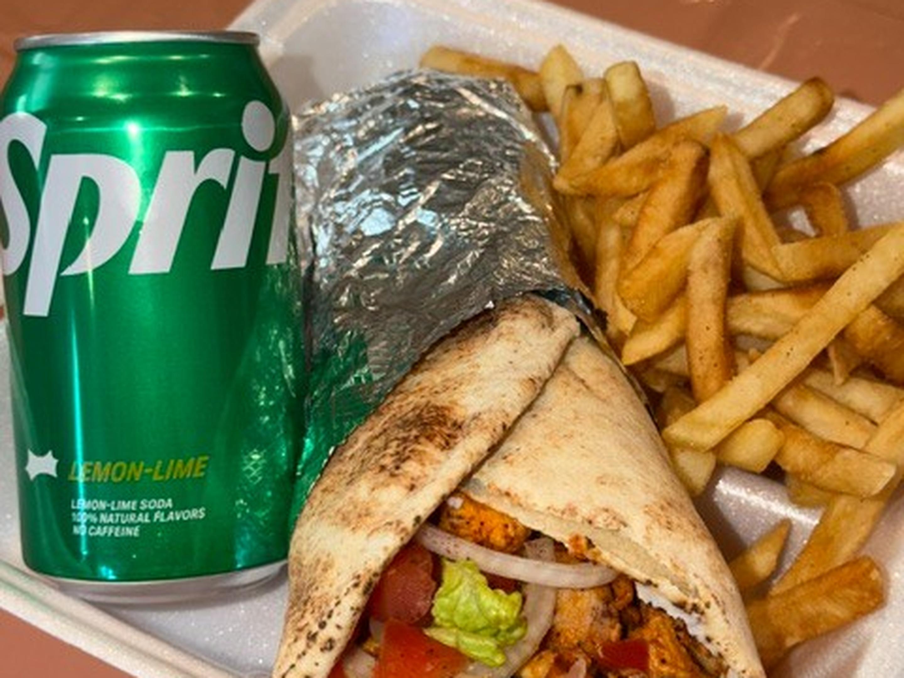 Chicken Kebob Wrap - Lunch Special