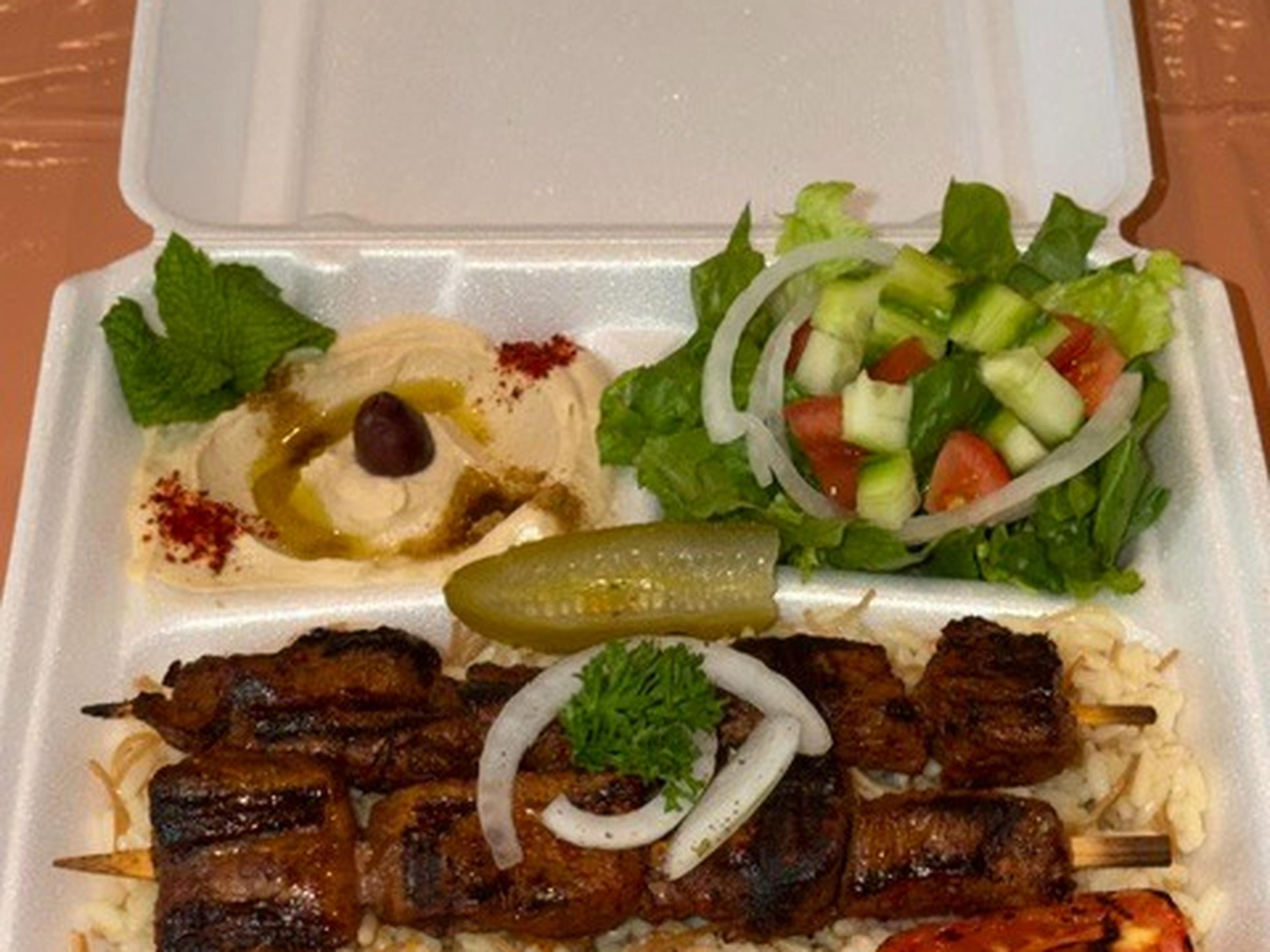 Tender Steak Kebob Plate