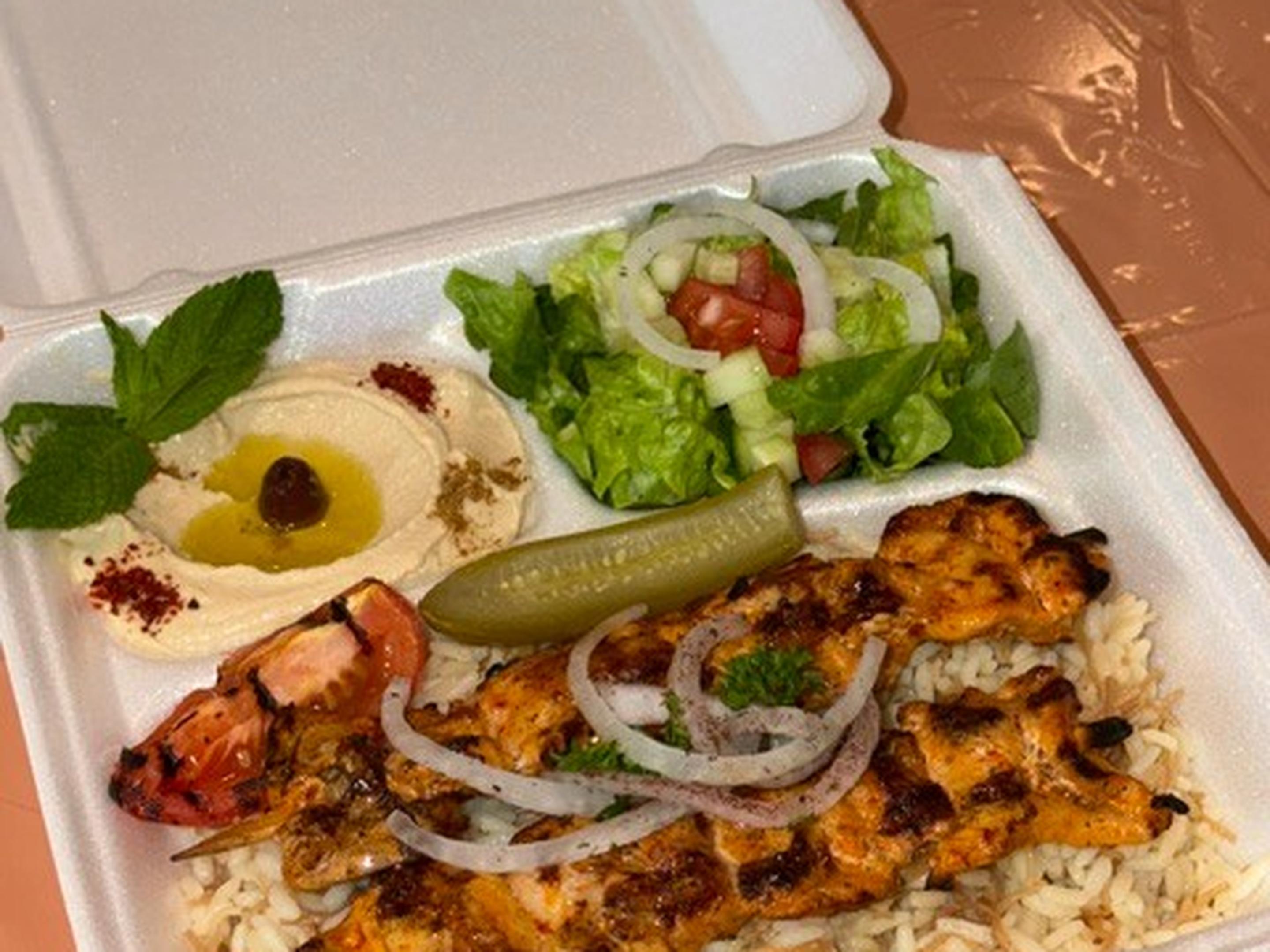 Chicken Kebob Plate