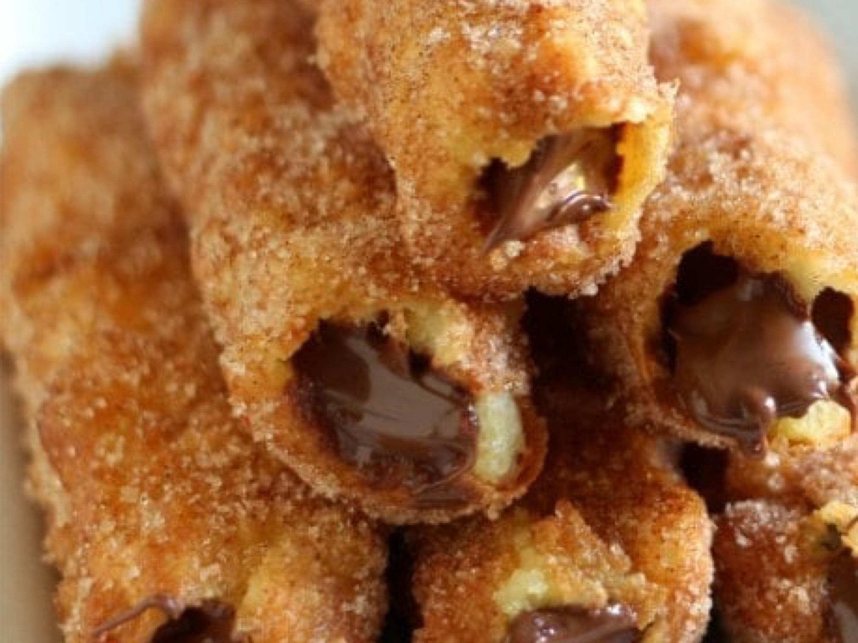 Churros Filled with Chocolate