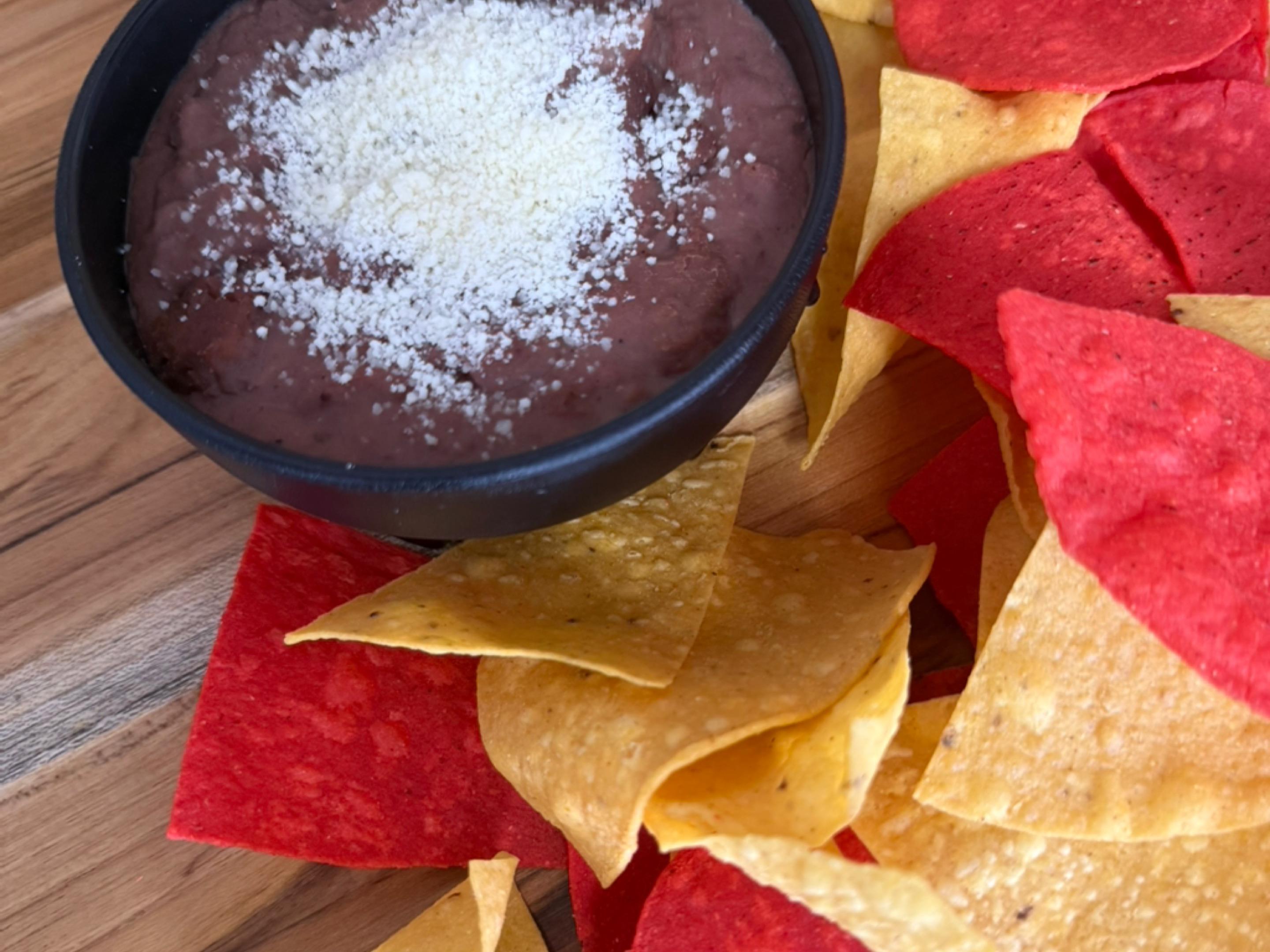 Refried Beans 8oz and Chips
