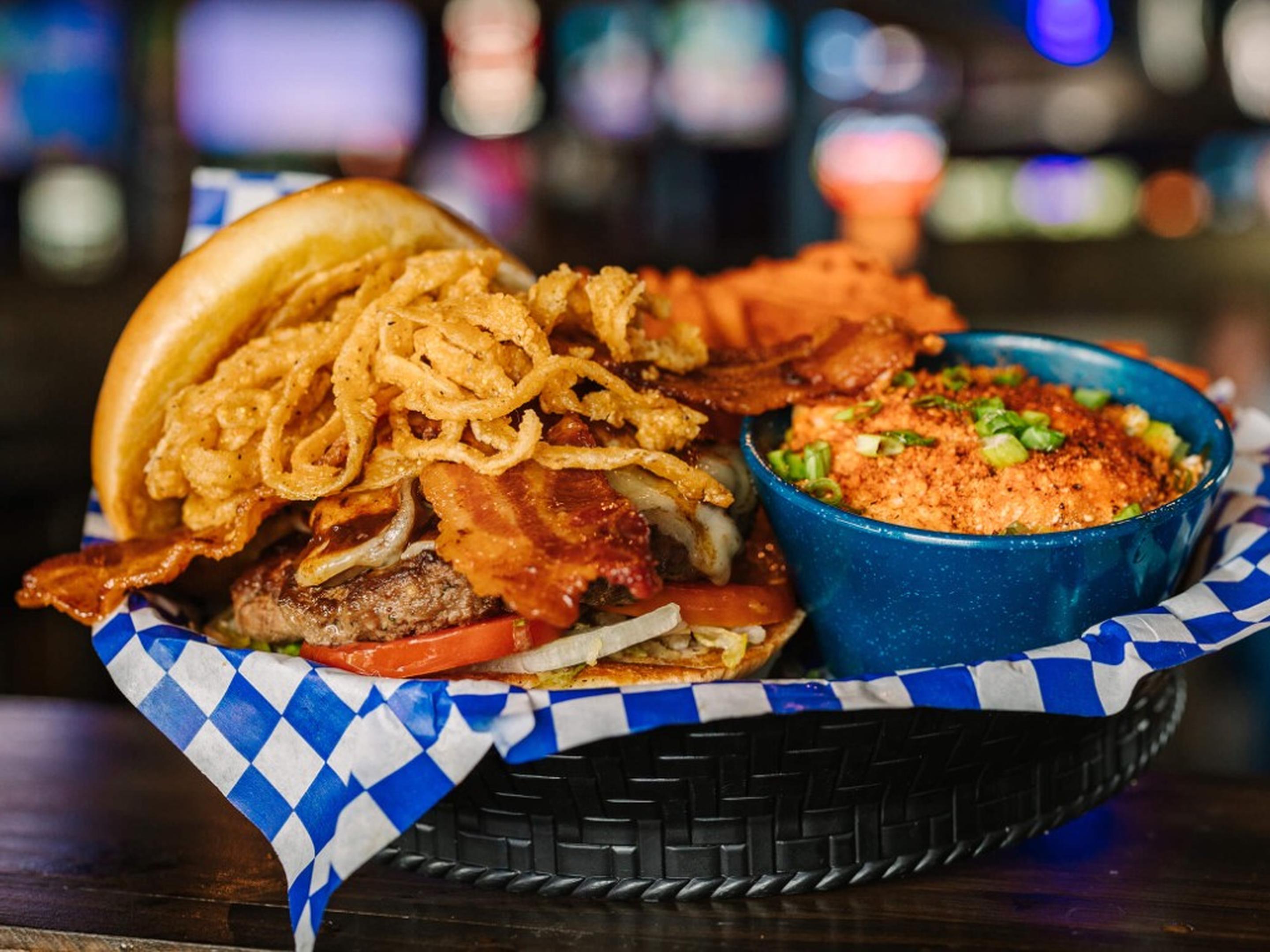 Bacon Cajun Blue Burger*