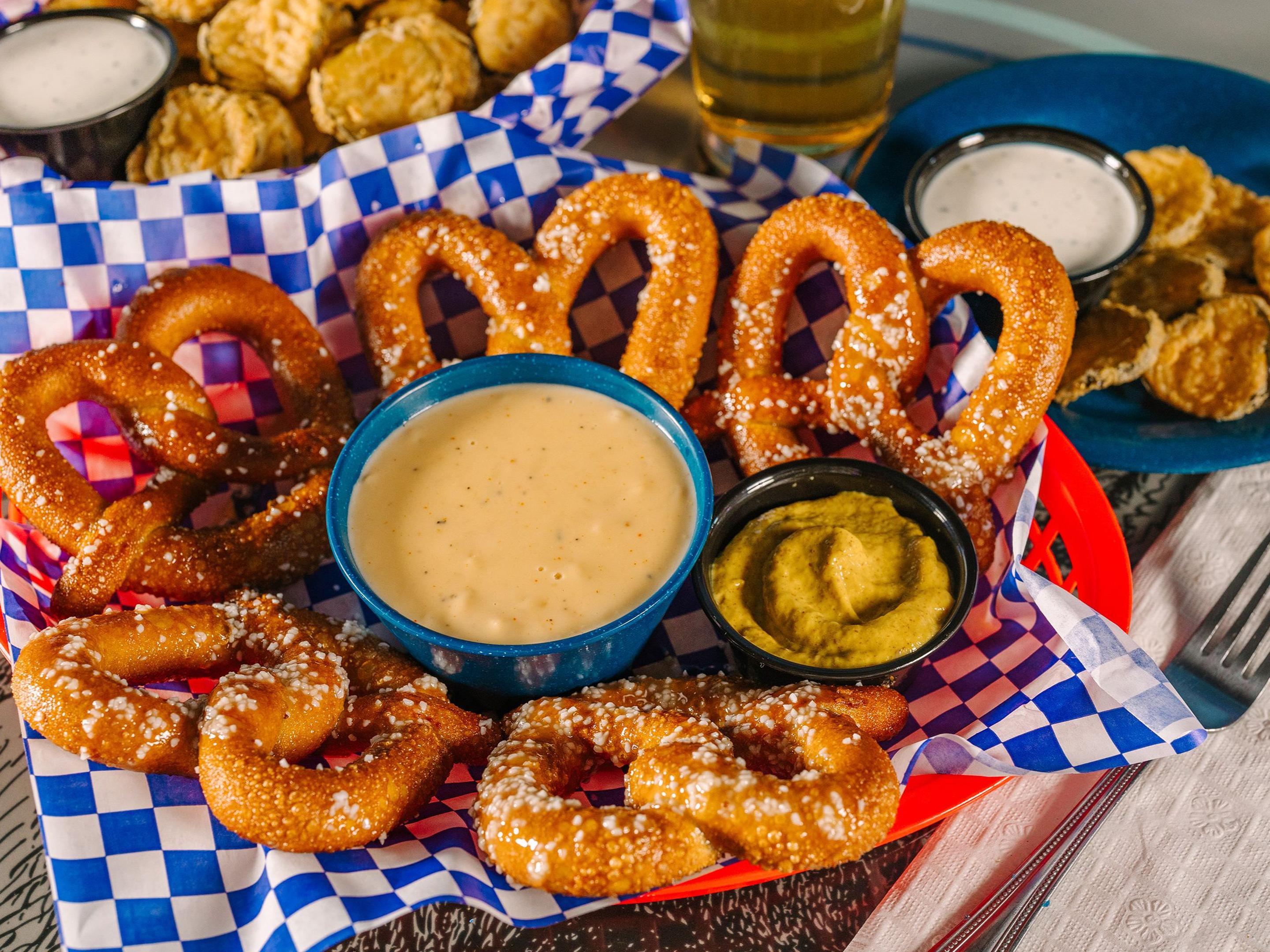 Bavarian Pretzels & Twisted Cheese Dip