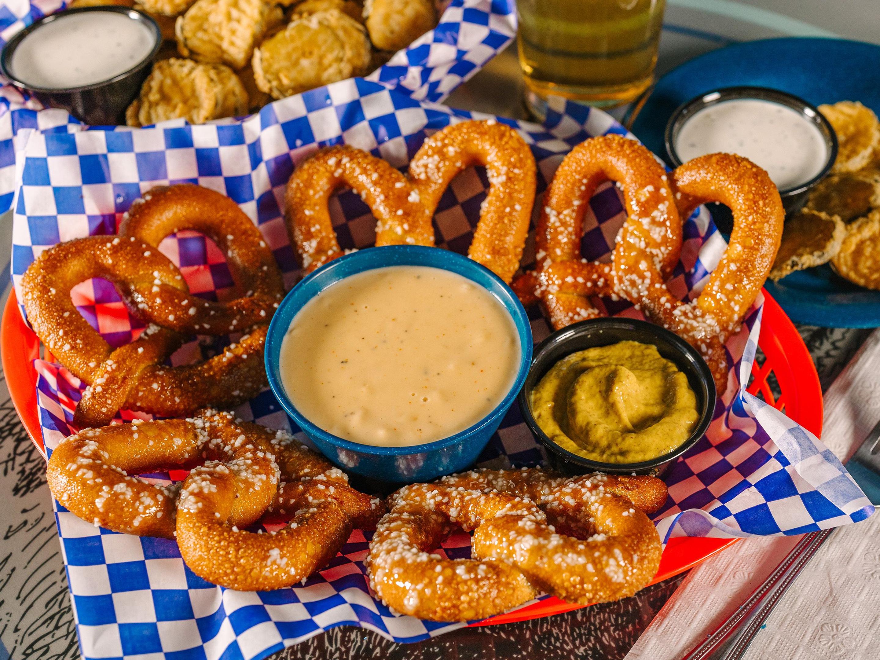 Bavarian Pretzels & Twisted Cheese Dip