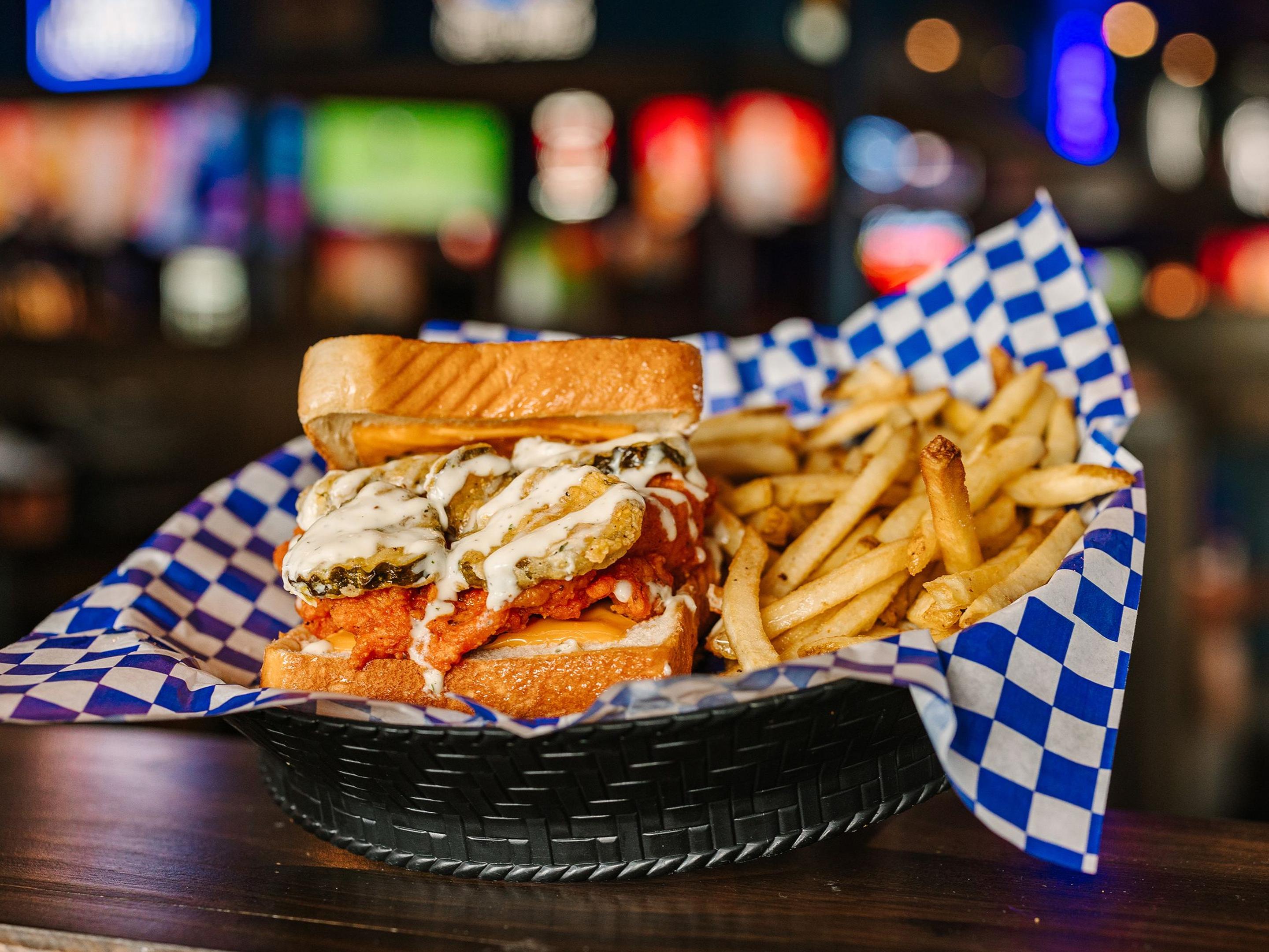Fried Pickle Buffalo Chicken
