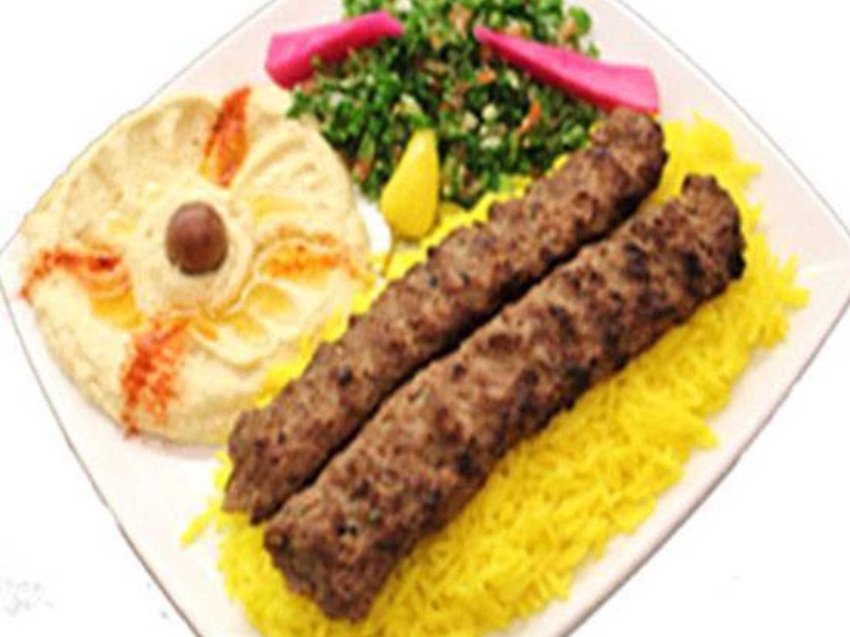 Ground Beef Kabob Plate
