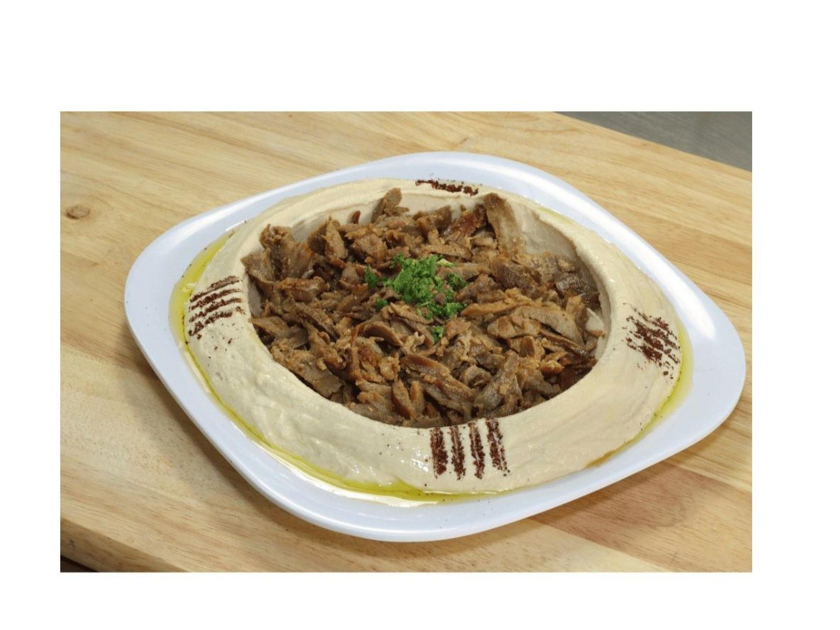Hummus Topped with Steak | Small