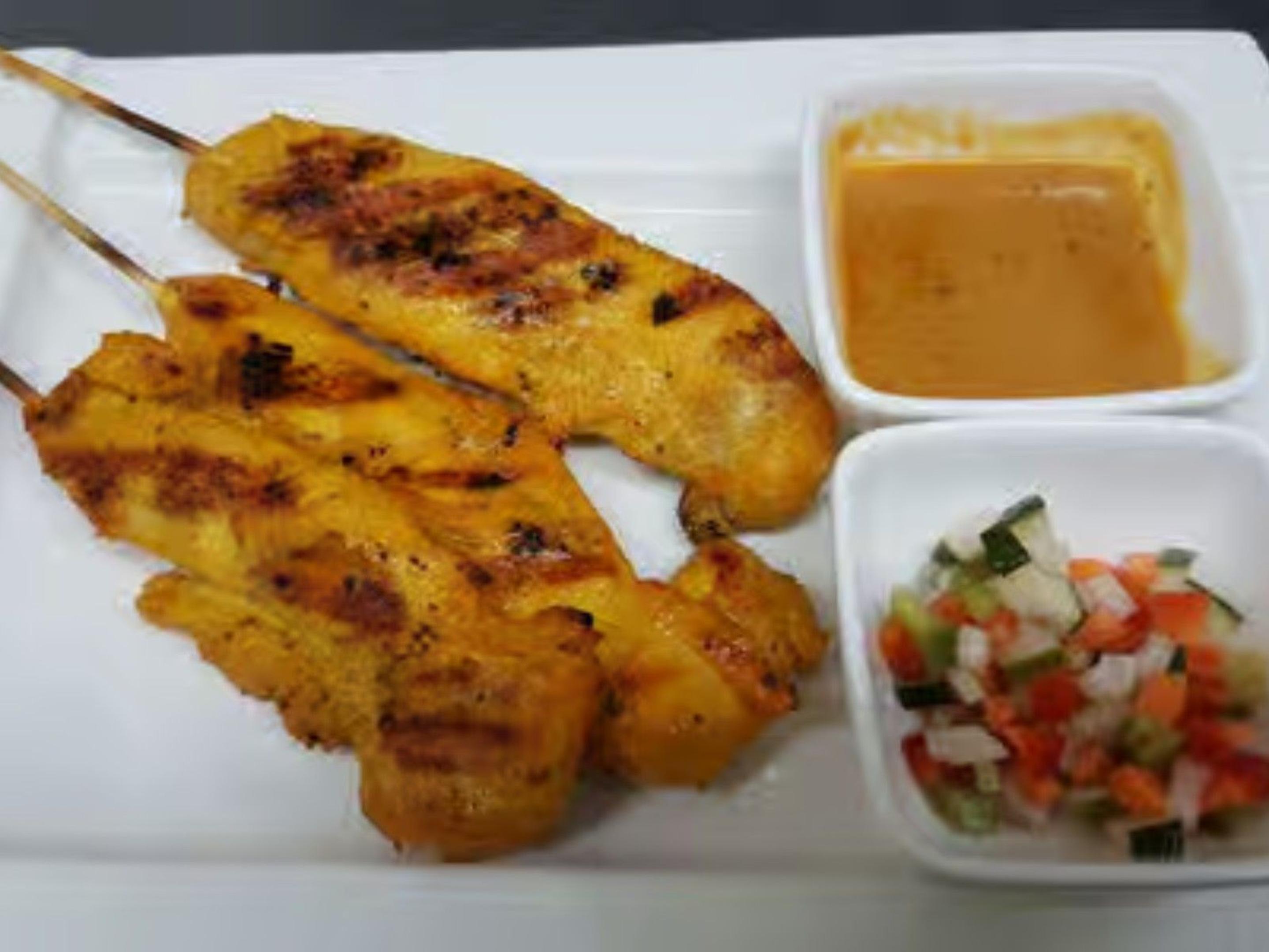 Chicken Satay on Skewers (3)