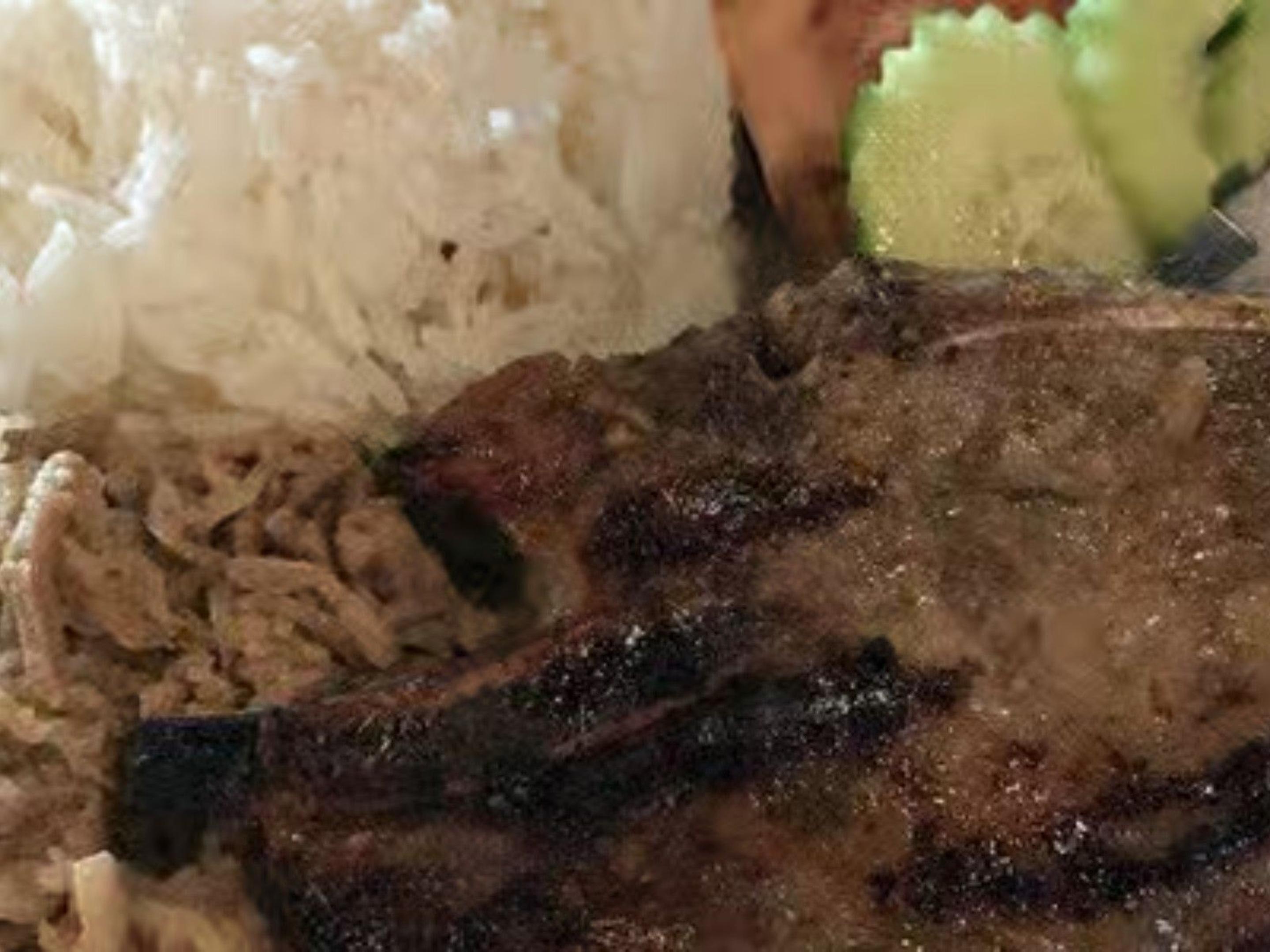 Grilled Pork Chop & Shredded Pork Rice Platter