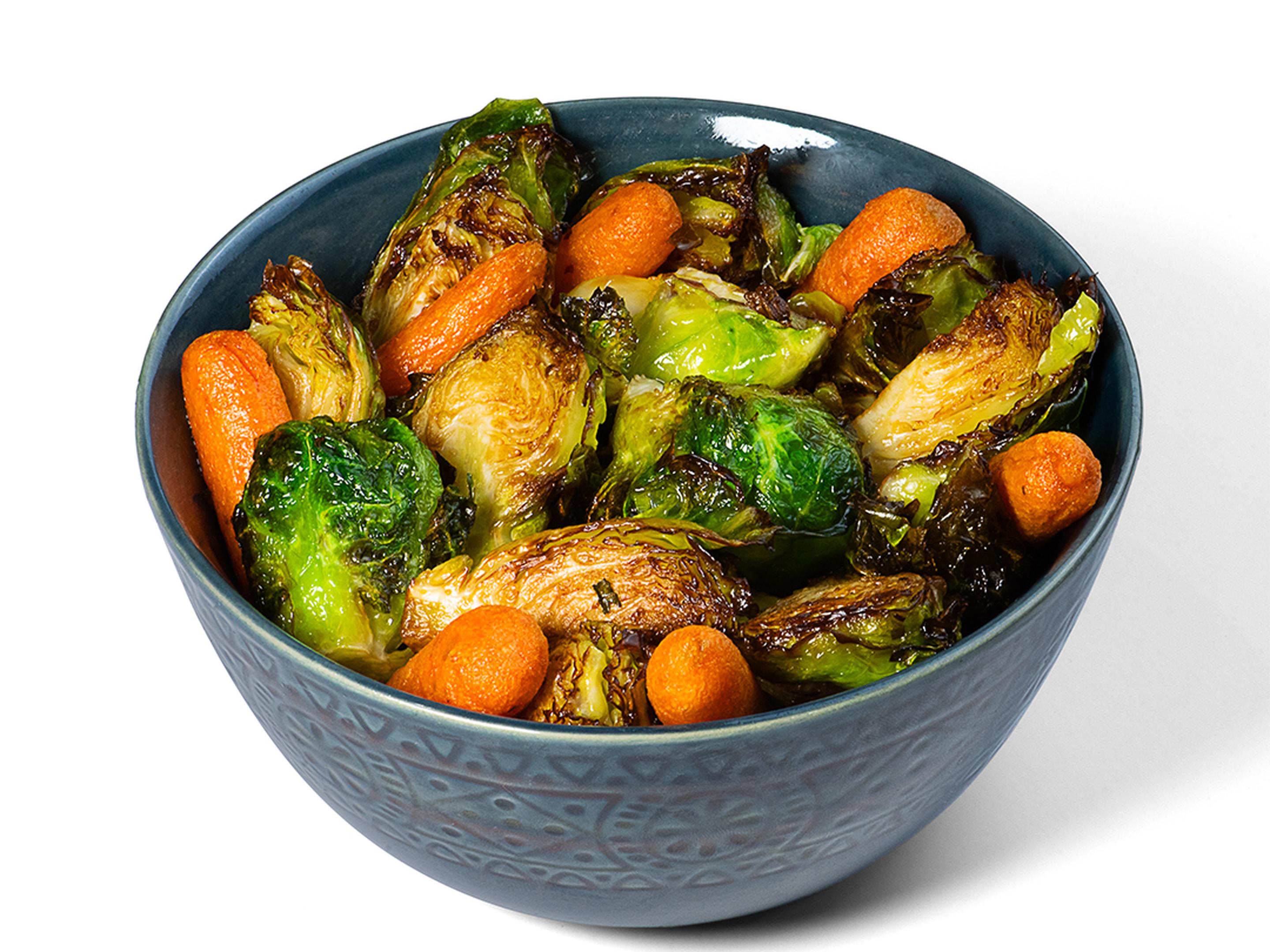 Brussel Sprouts and Carrots