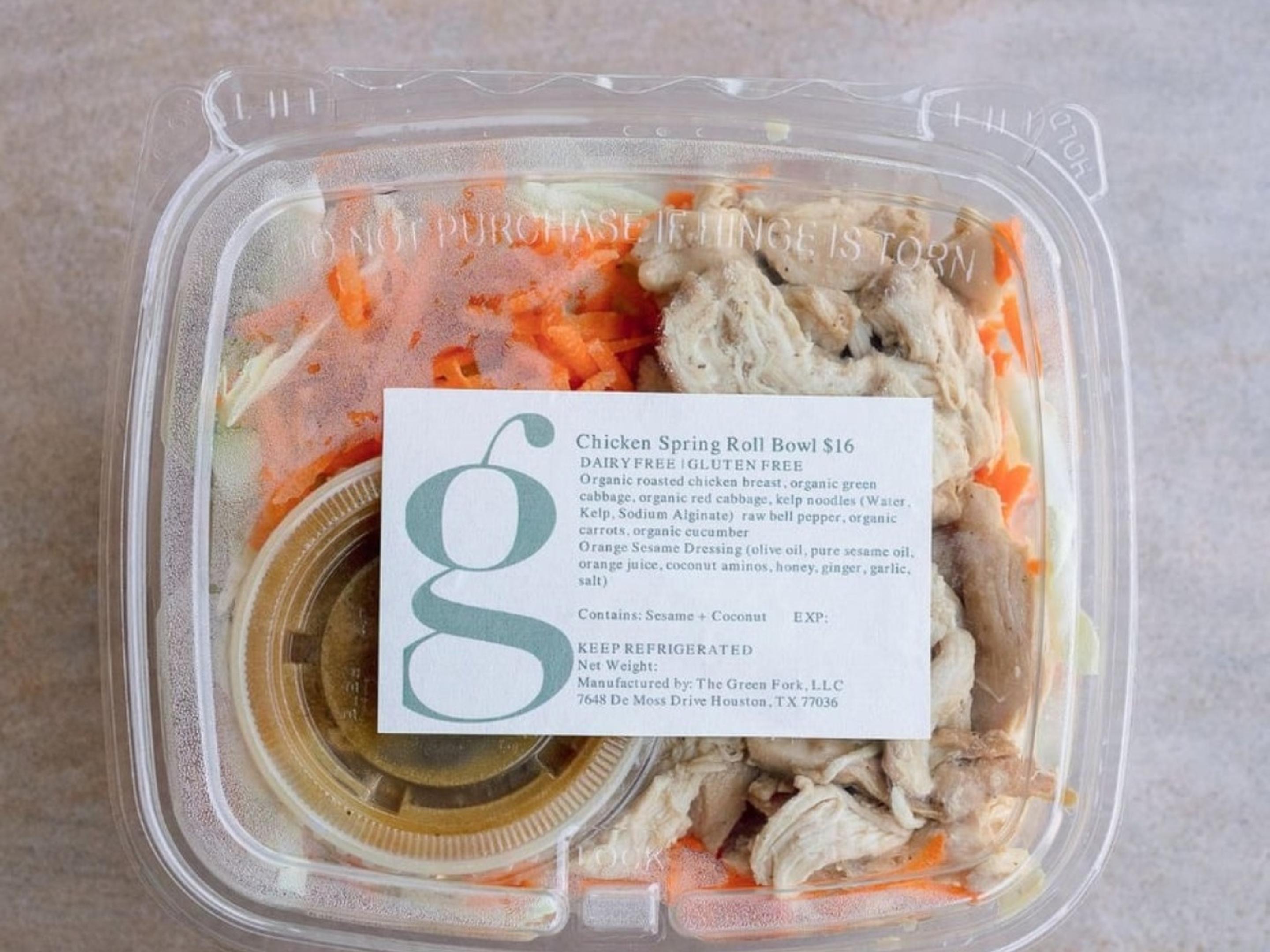 Chicken Spring Roll Bowl