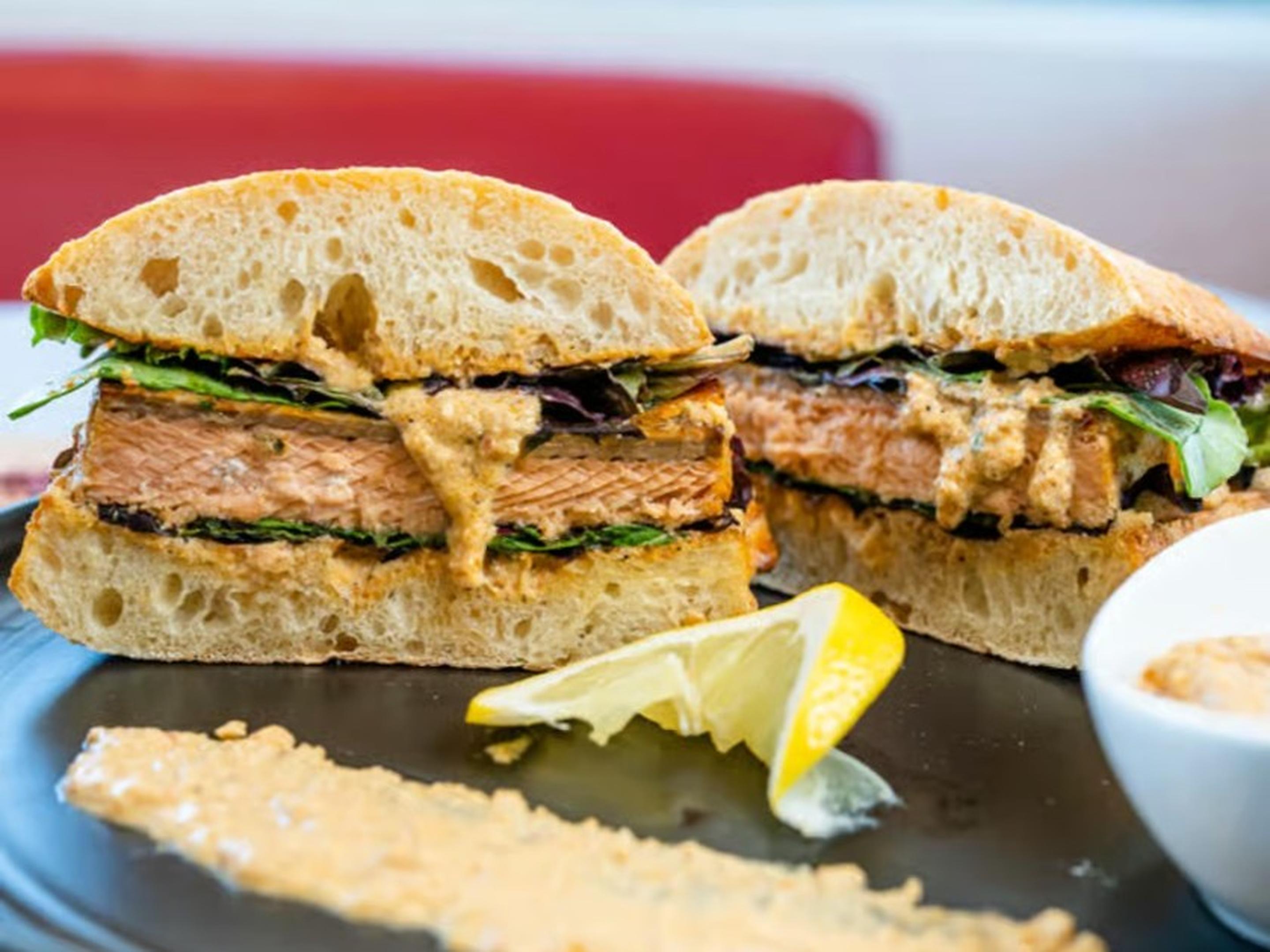 Wild Alaskan Salmon Sandwich