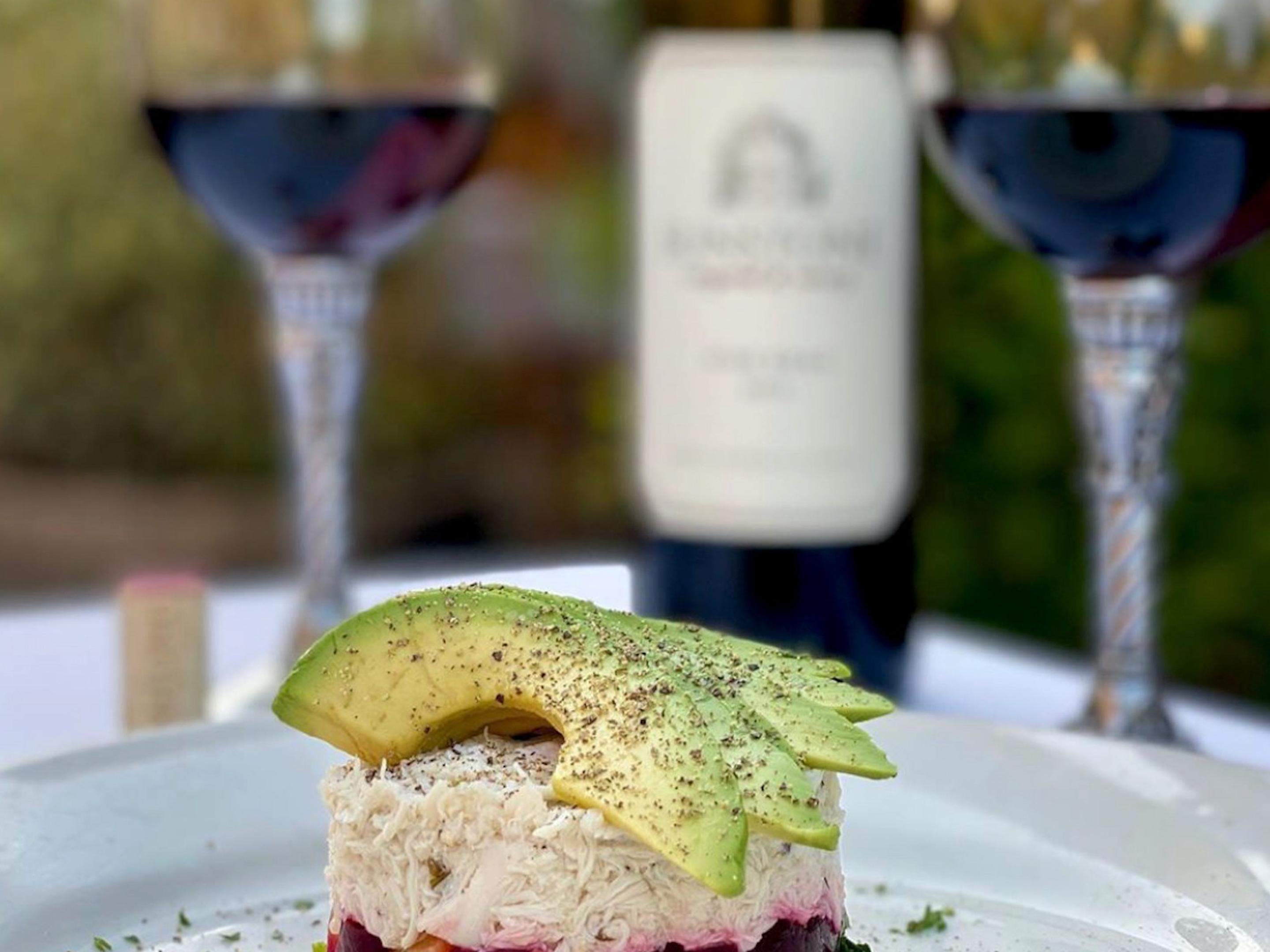 Crab, Roasted Beet and Avocado Salad