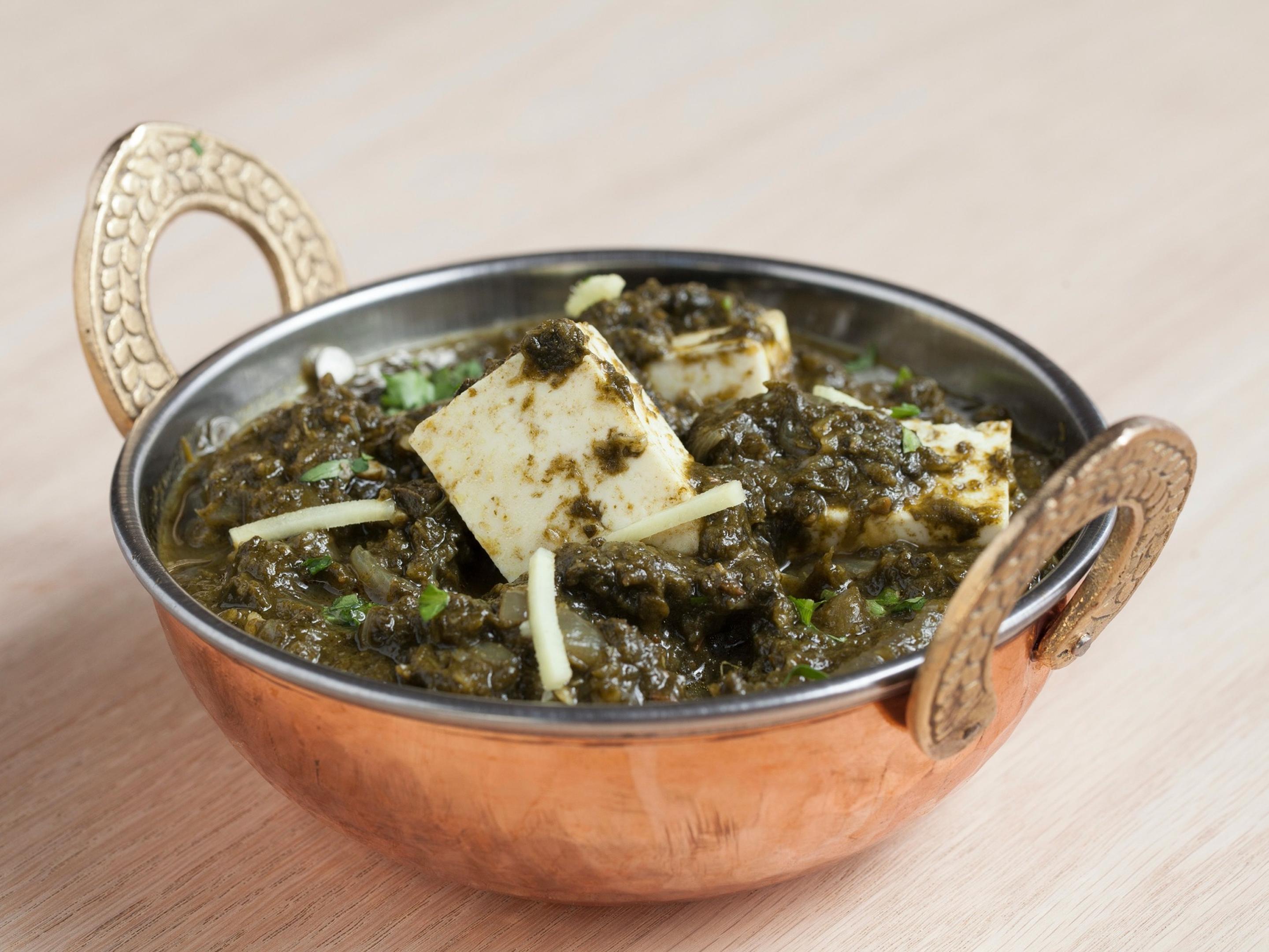 Saag Paneer or Saag Tofu