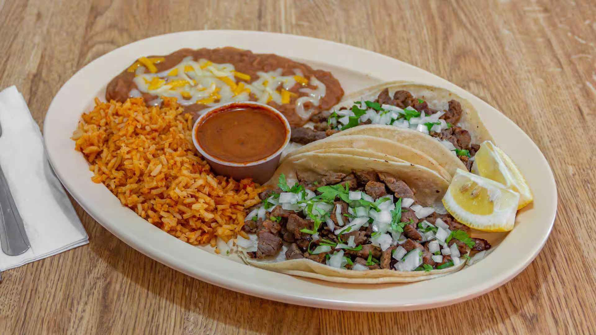 Asada Taco Plate