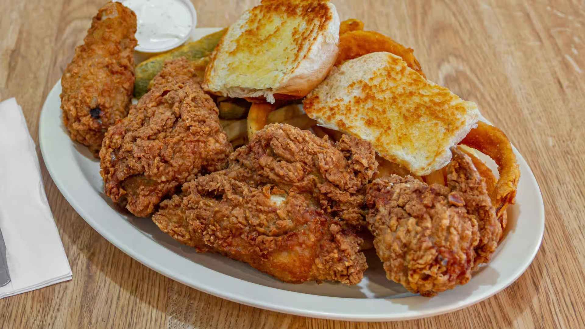 Half Deep Fried Chicken