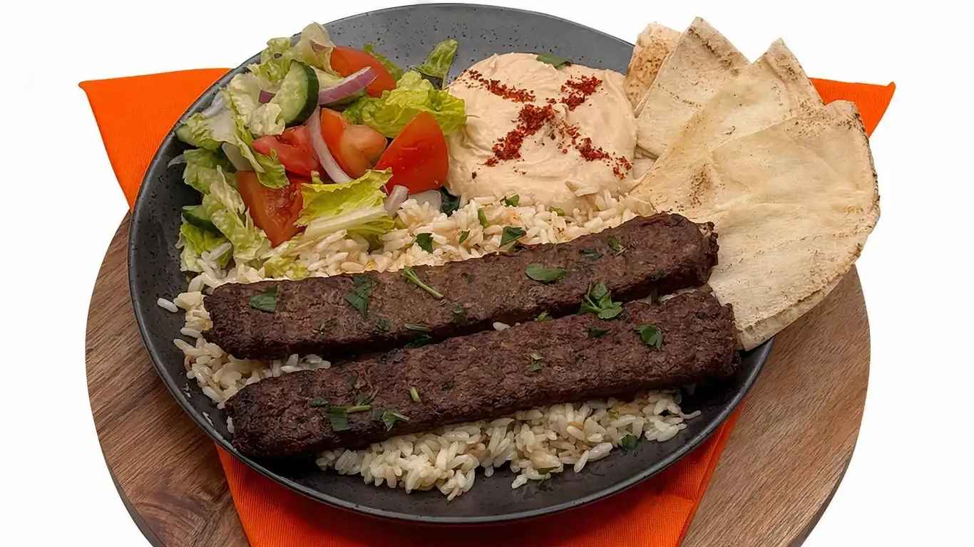 Beef Lule Kebab Plate