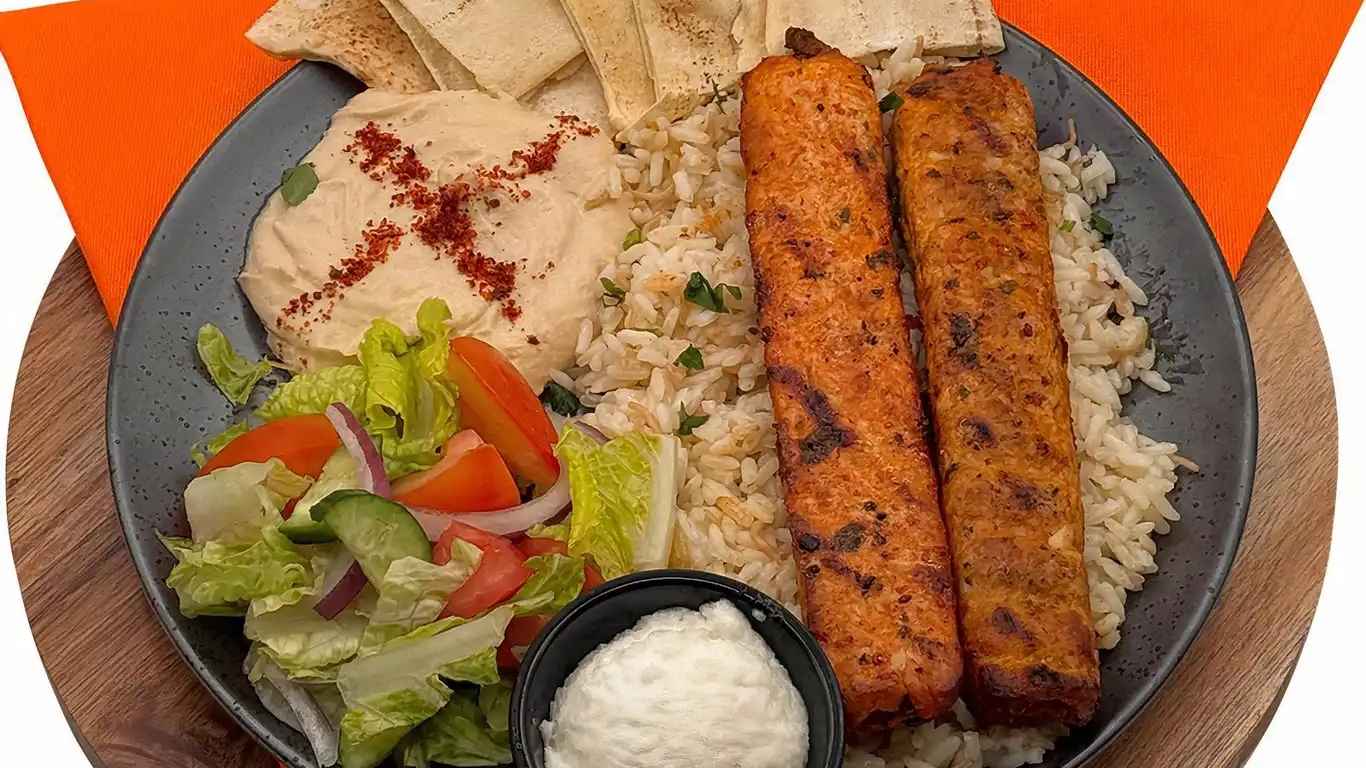 Chicken Lule Kebab Plate