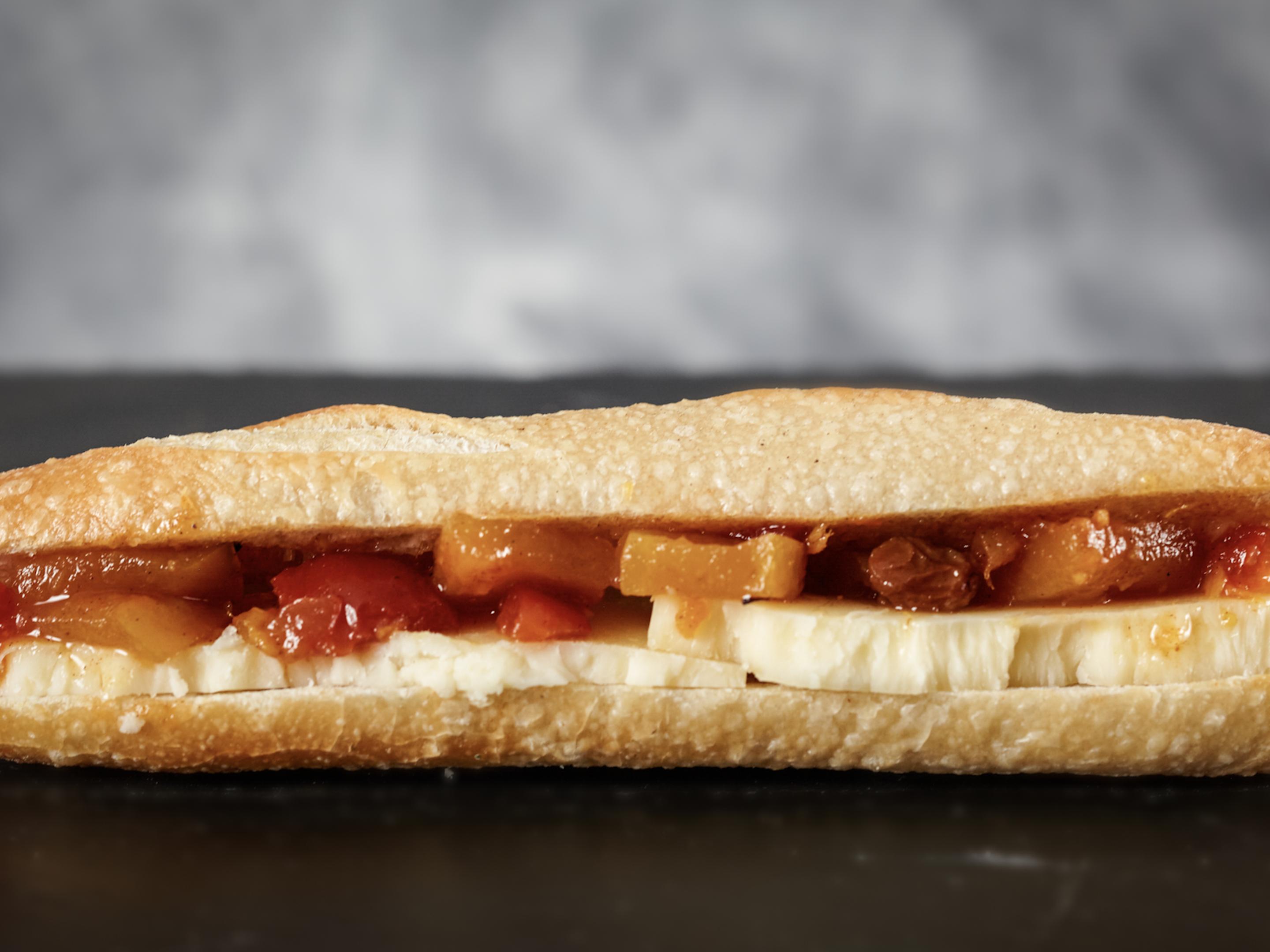 Sharp Cheddar with Apple Saffron Chutney