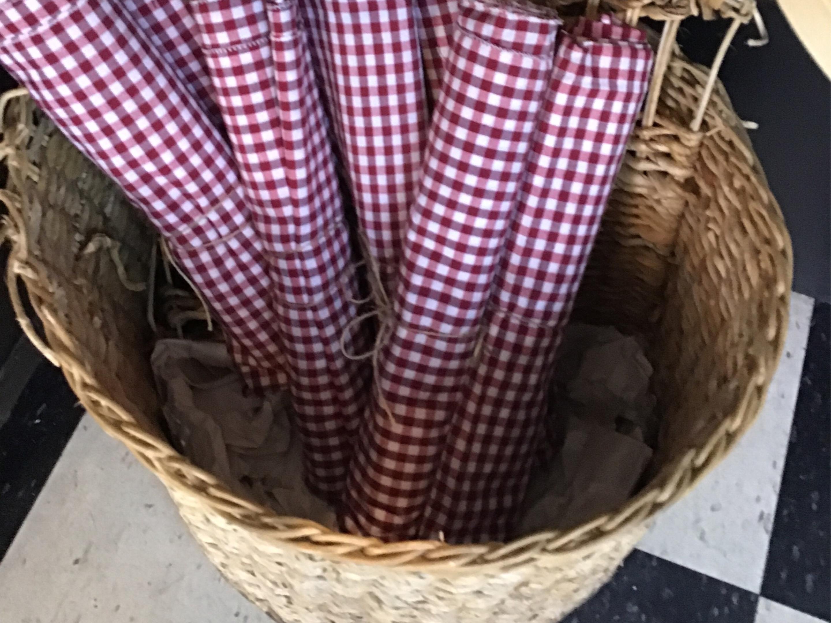 Blanket, red check