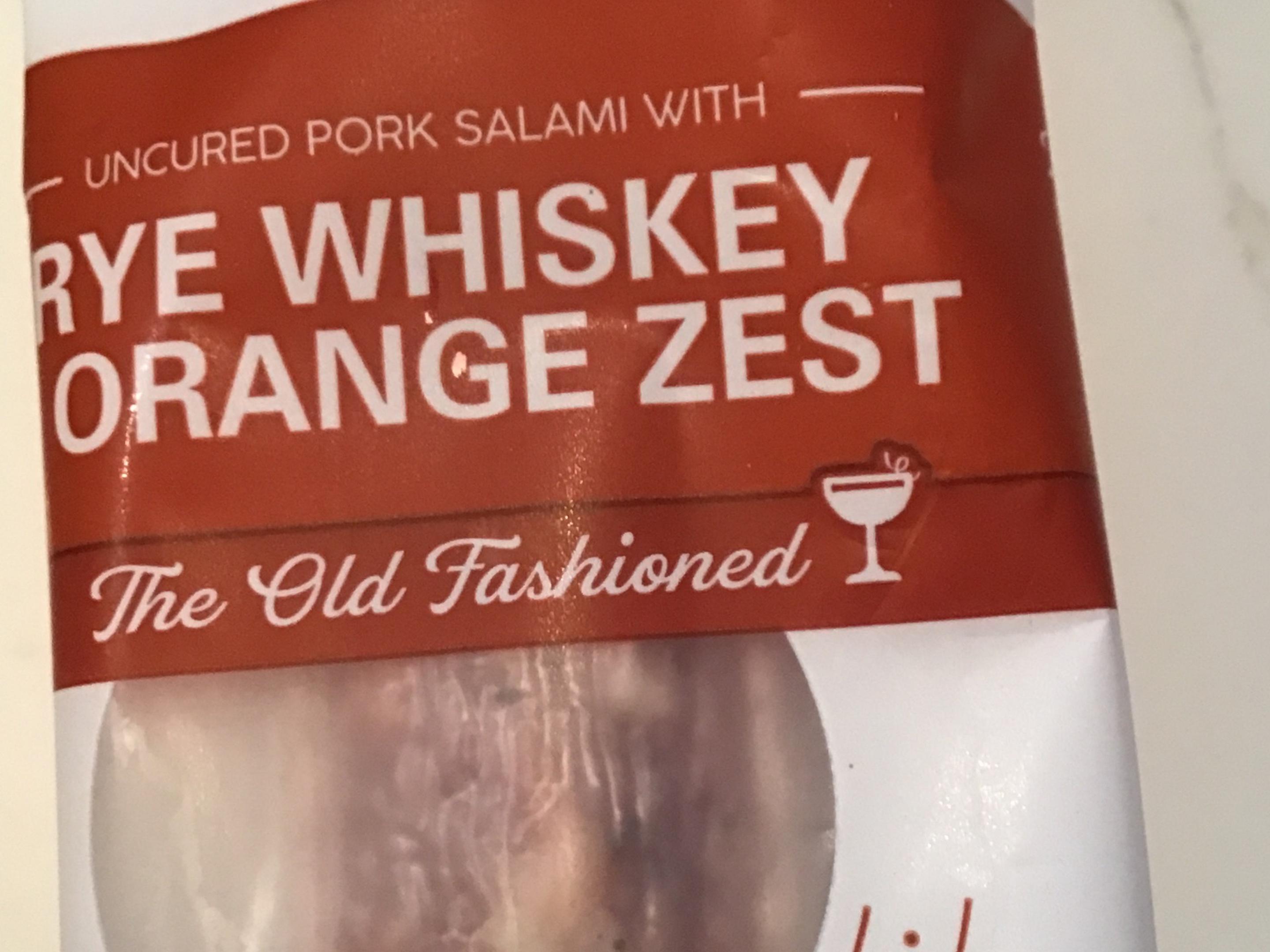 Rye whiskey &orange zest