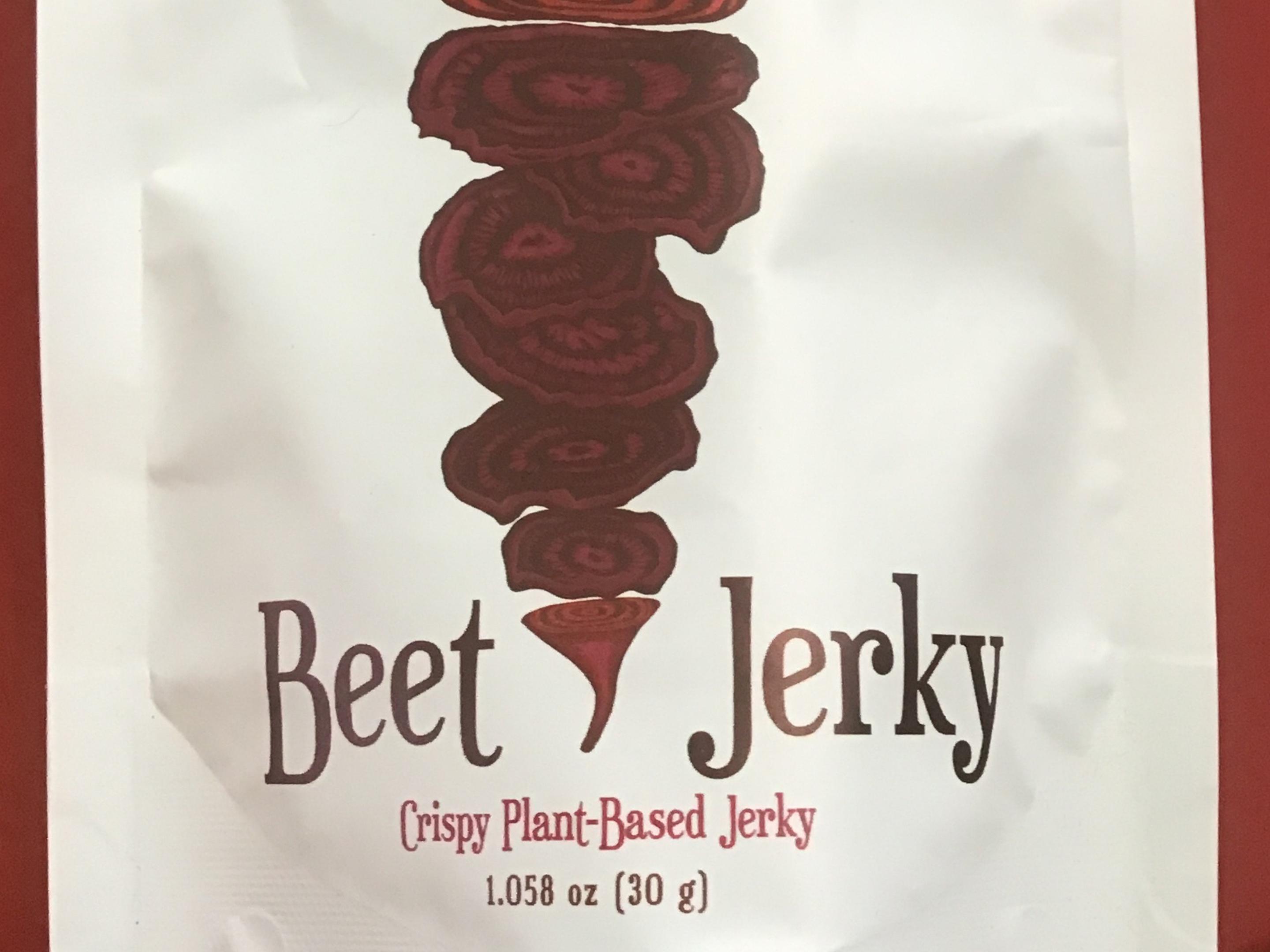 Beet jerky chips