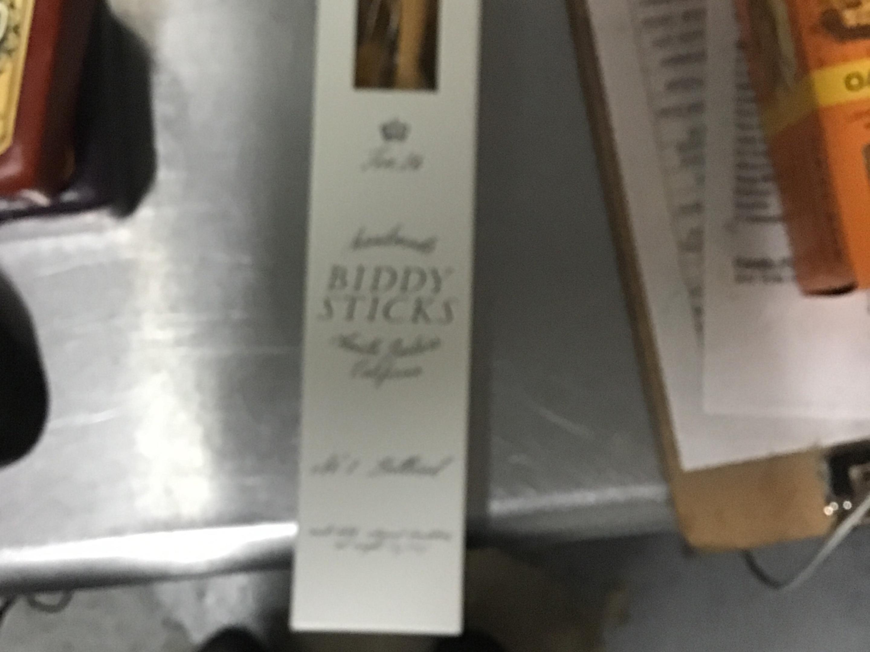 Biddy sticks hand made