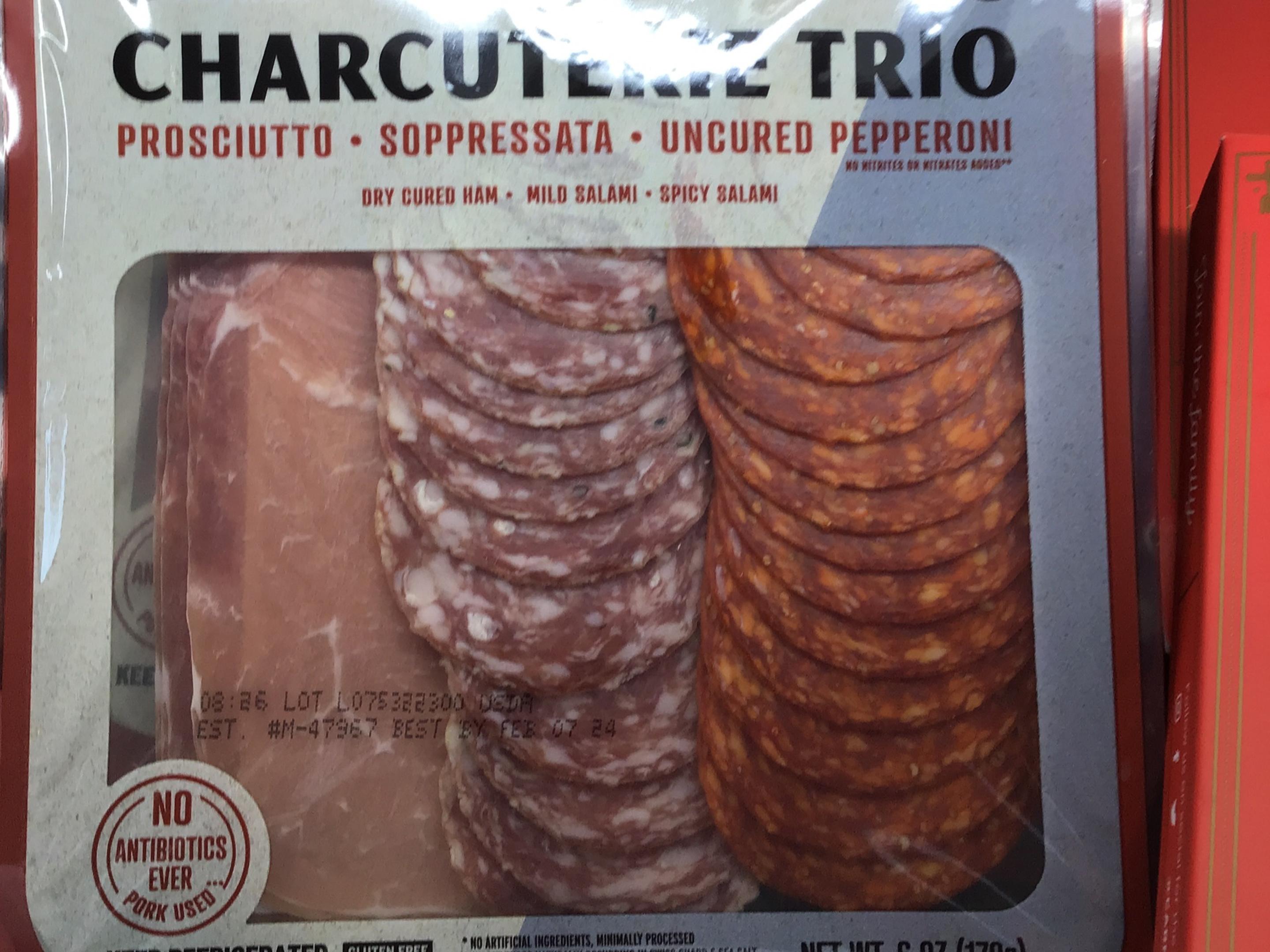 Charcuterie trio three little pigs