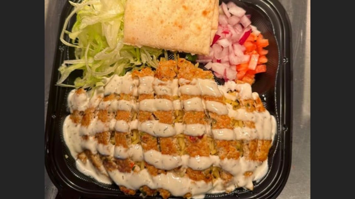 Chapli Kabab Over Rice (CHK)