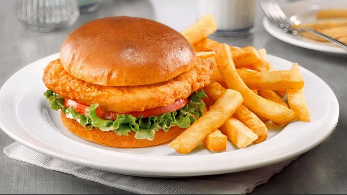 Chicken Burger & Fries