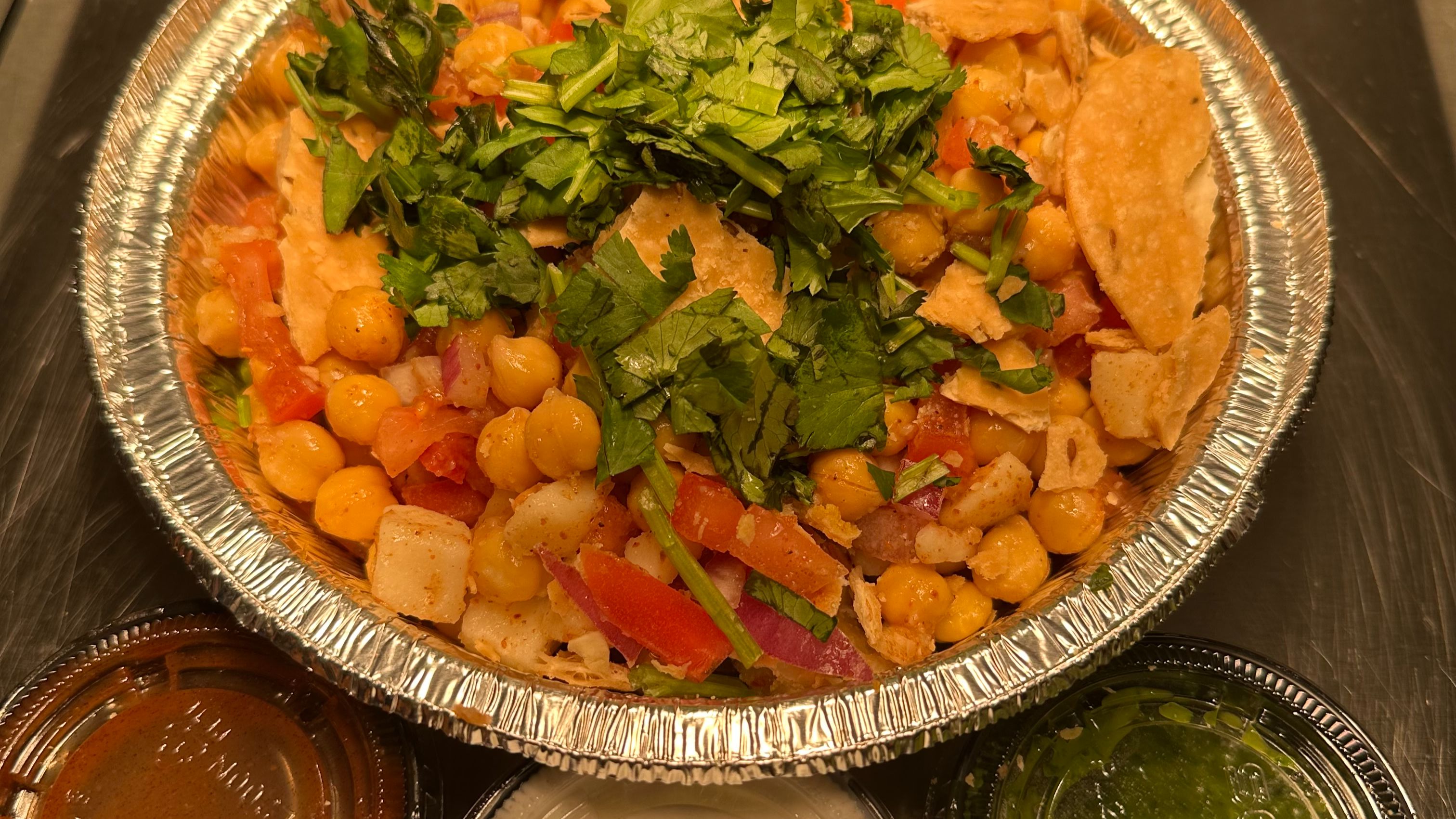 Veggie Samosa Chaat