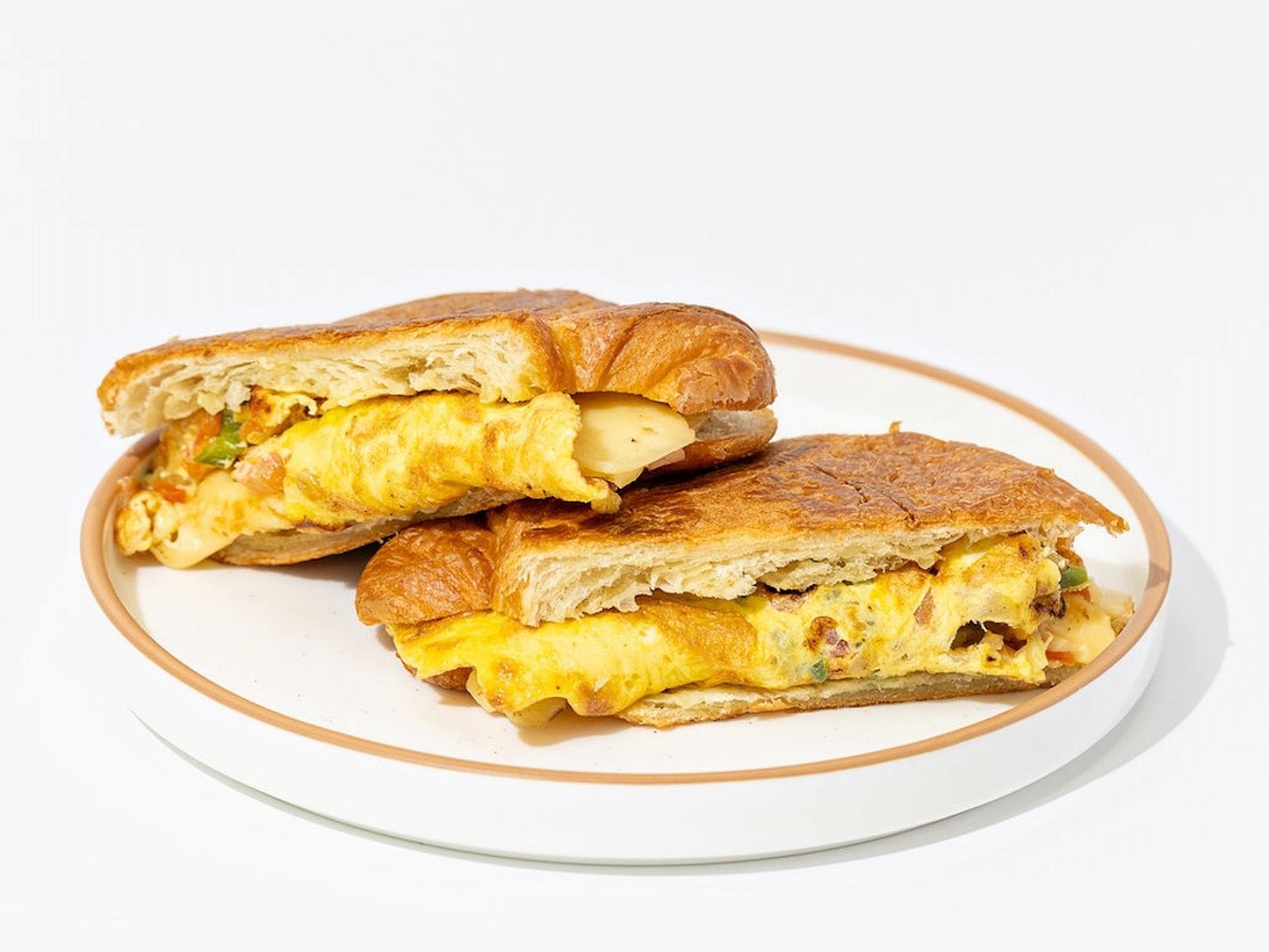 Veggie Omelette Croissant