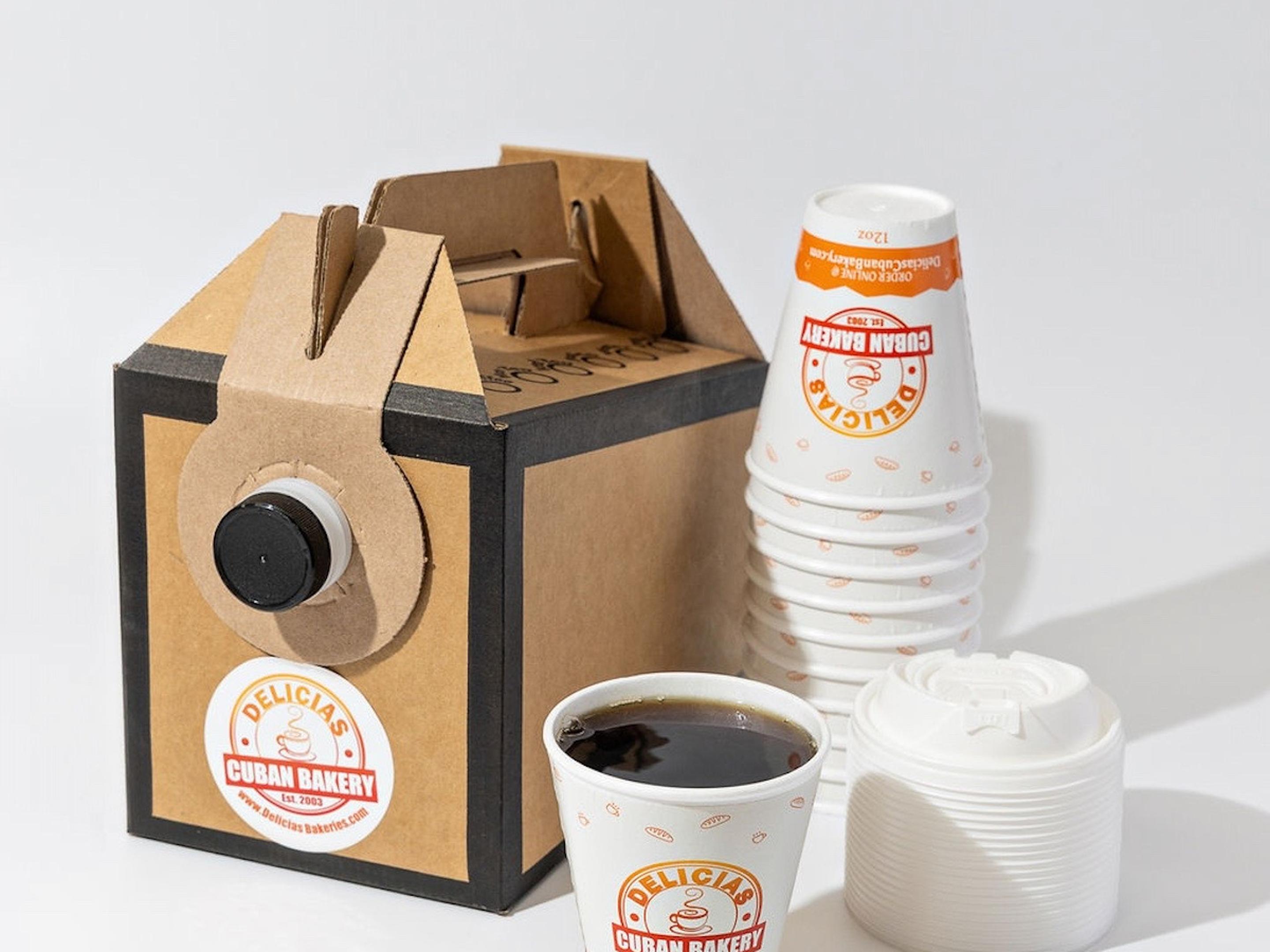 Box of Hot Brewed Drip Coffee To-Go (96 oz)