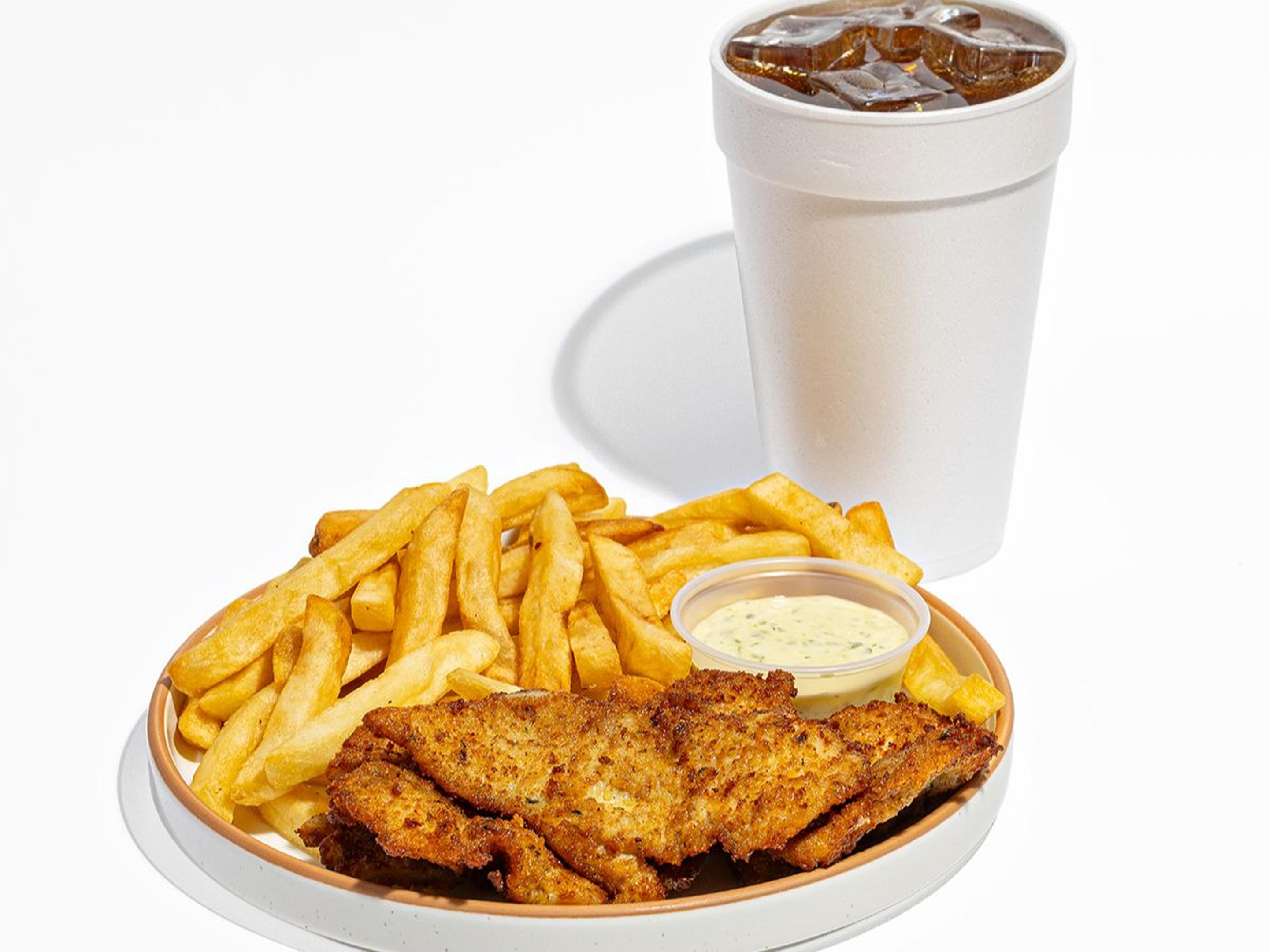 Kid's Chicken Milanesa Strips (4-pieces) Combo