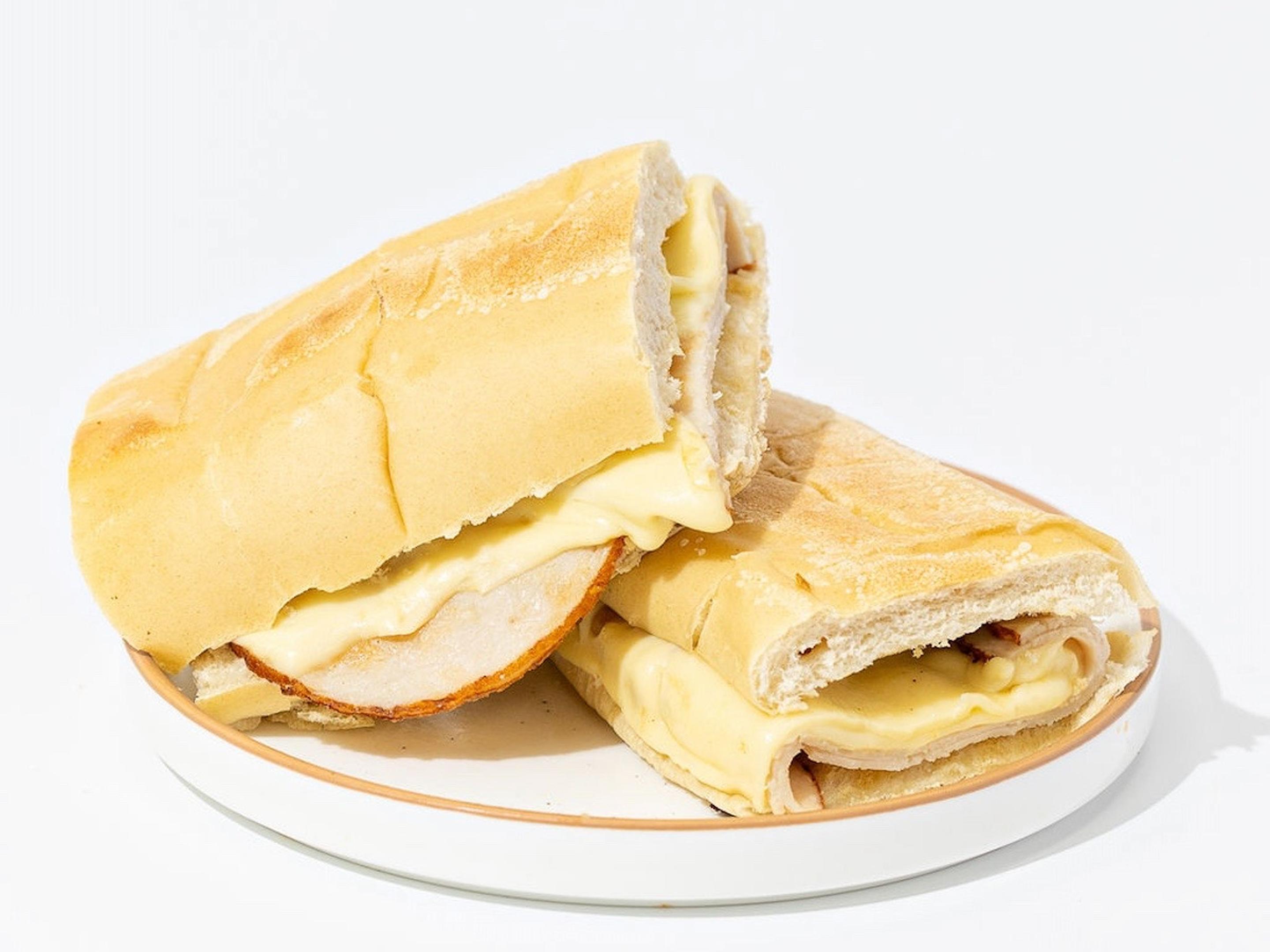 Cuban Tostada with Turkey & Cheese
