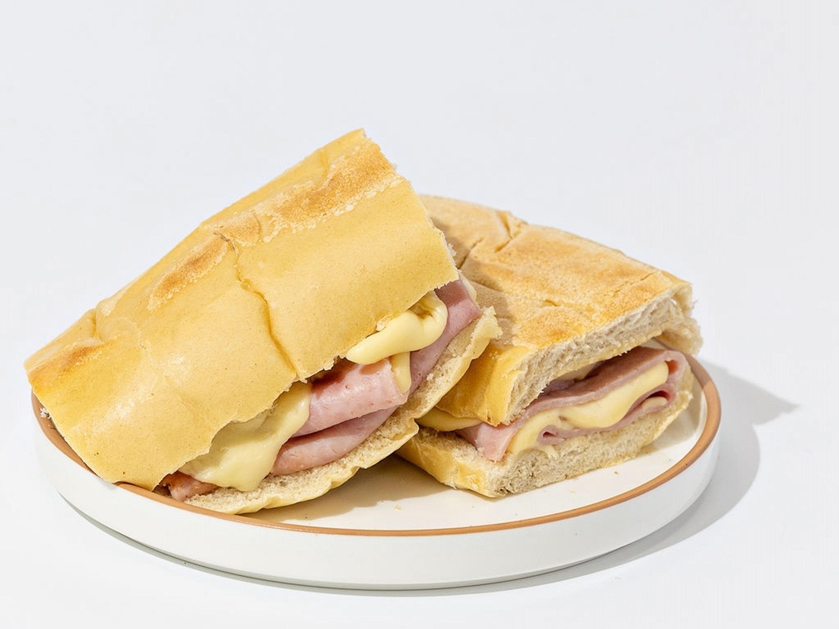 Cuban Tostada with Ham & Cheese