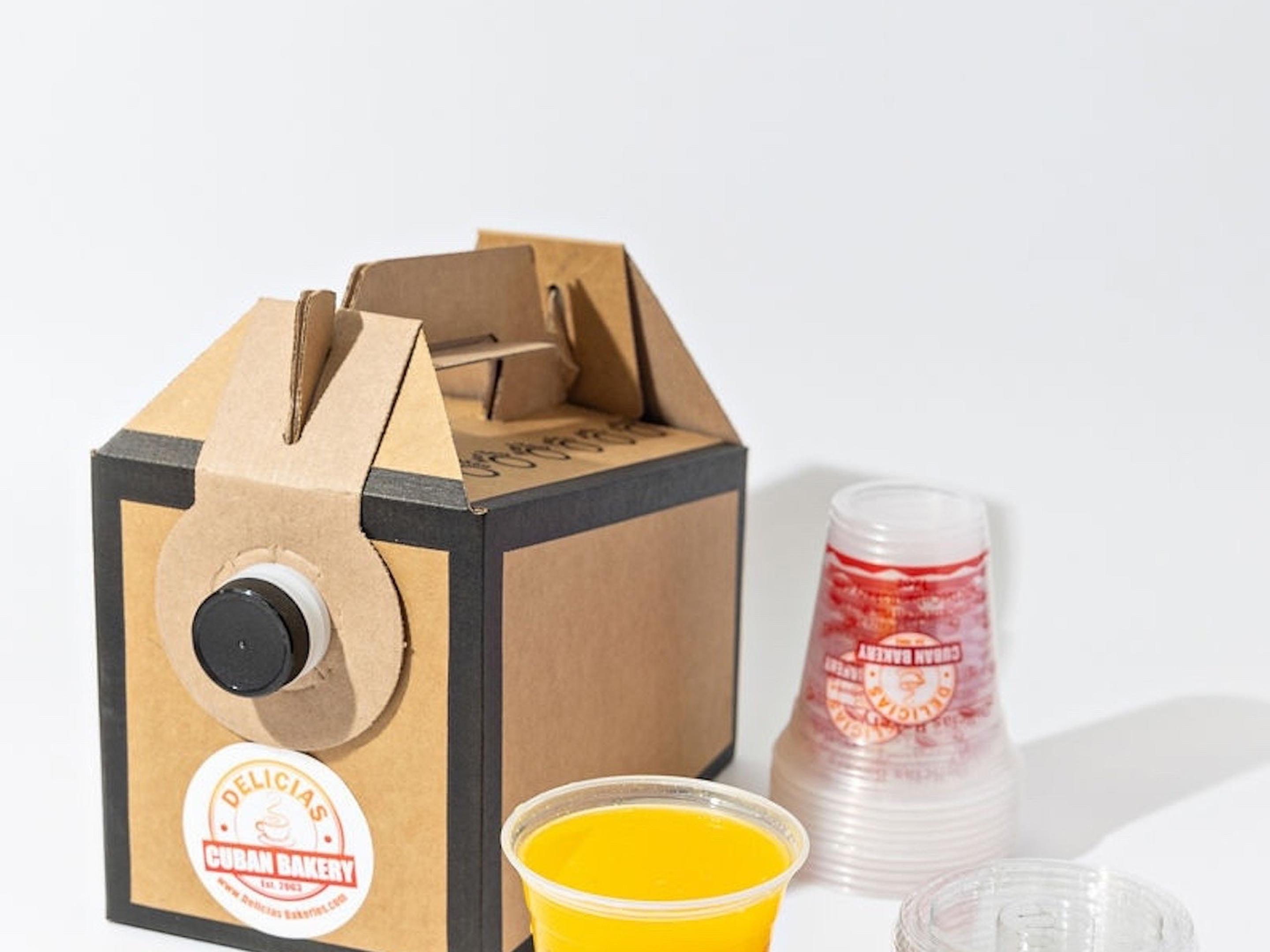 Box of Freshly Squeezed Orange Juice To-Go (96 oz)