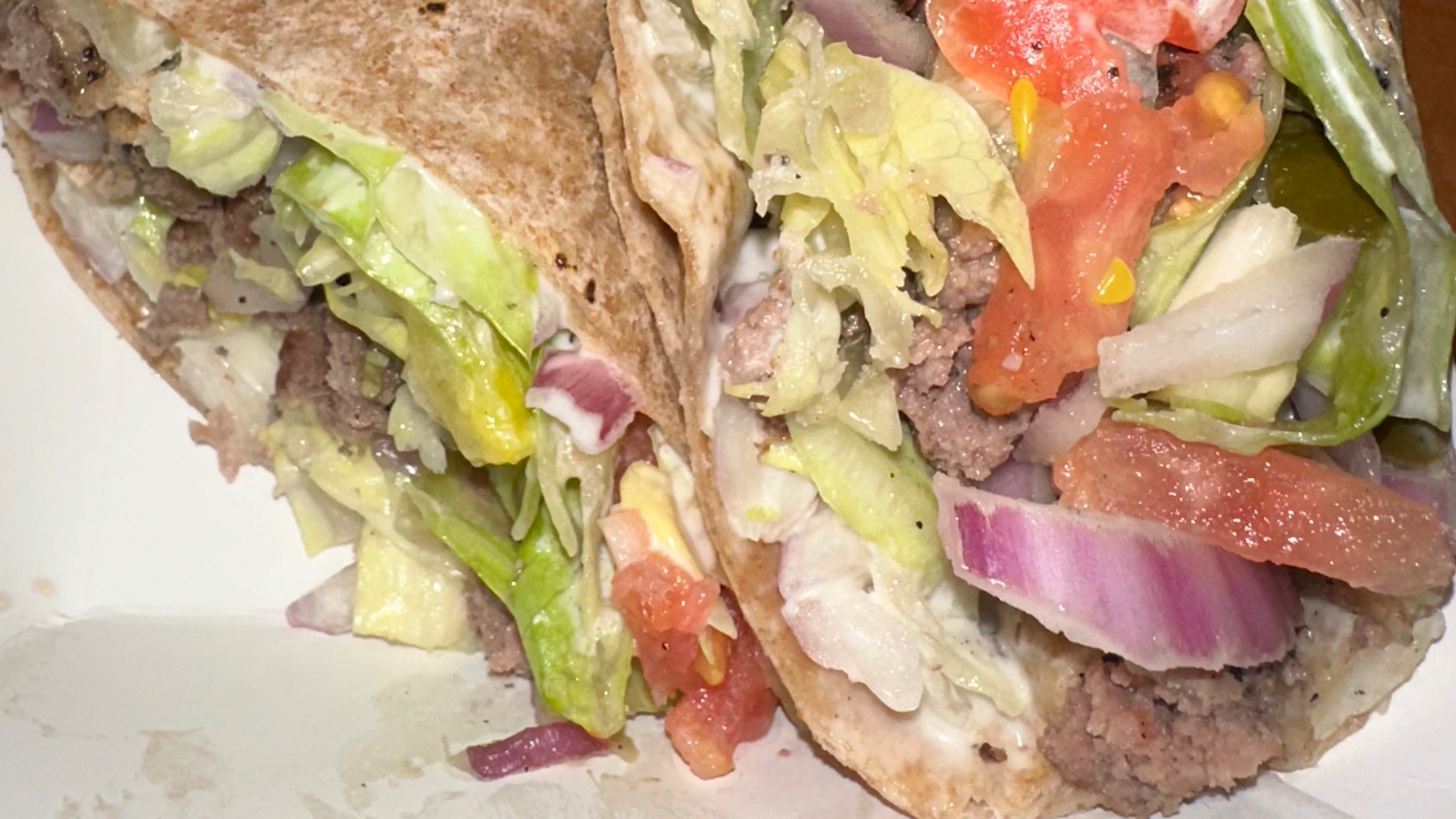 Char-Burger Wrap