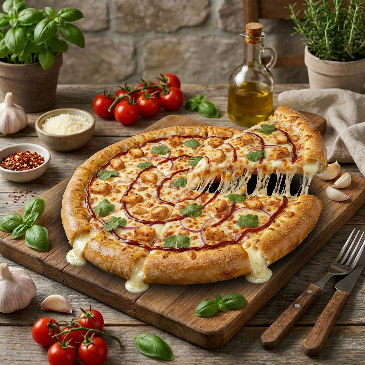 Large Stuffed Crust BBQ Chicken