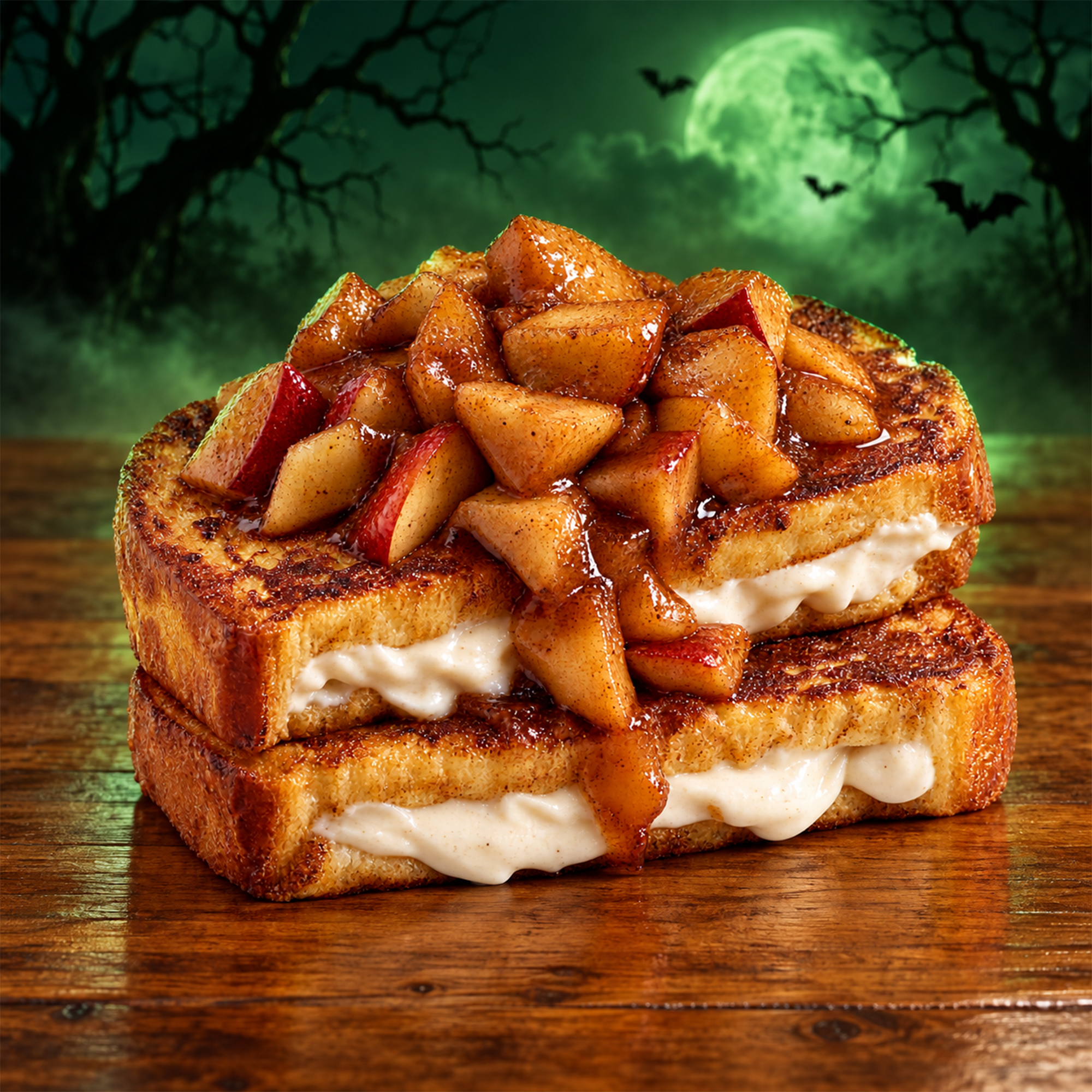 Spiced Apple + Sweet Cream French Toast (October Special)