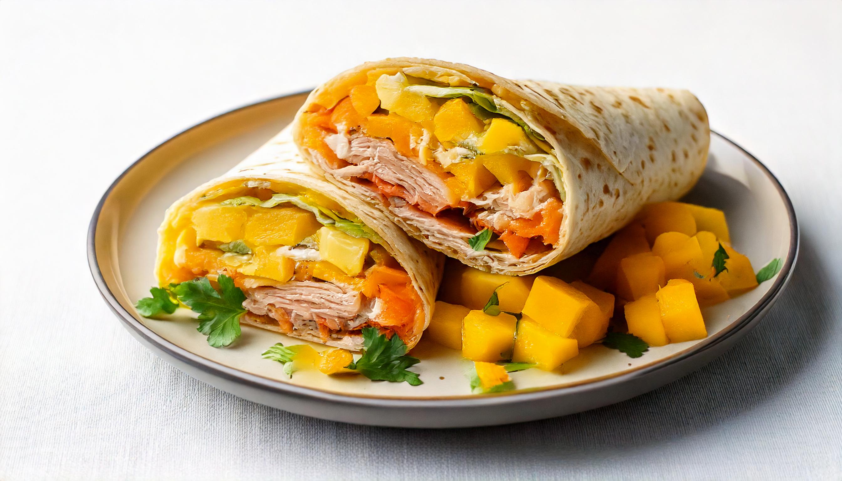 TURKEY + MANGO WRAP