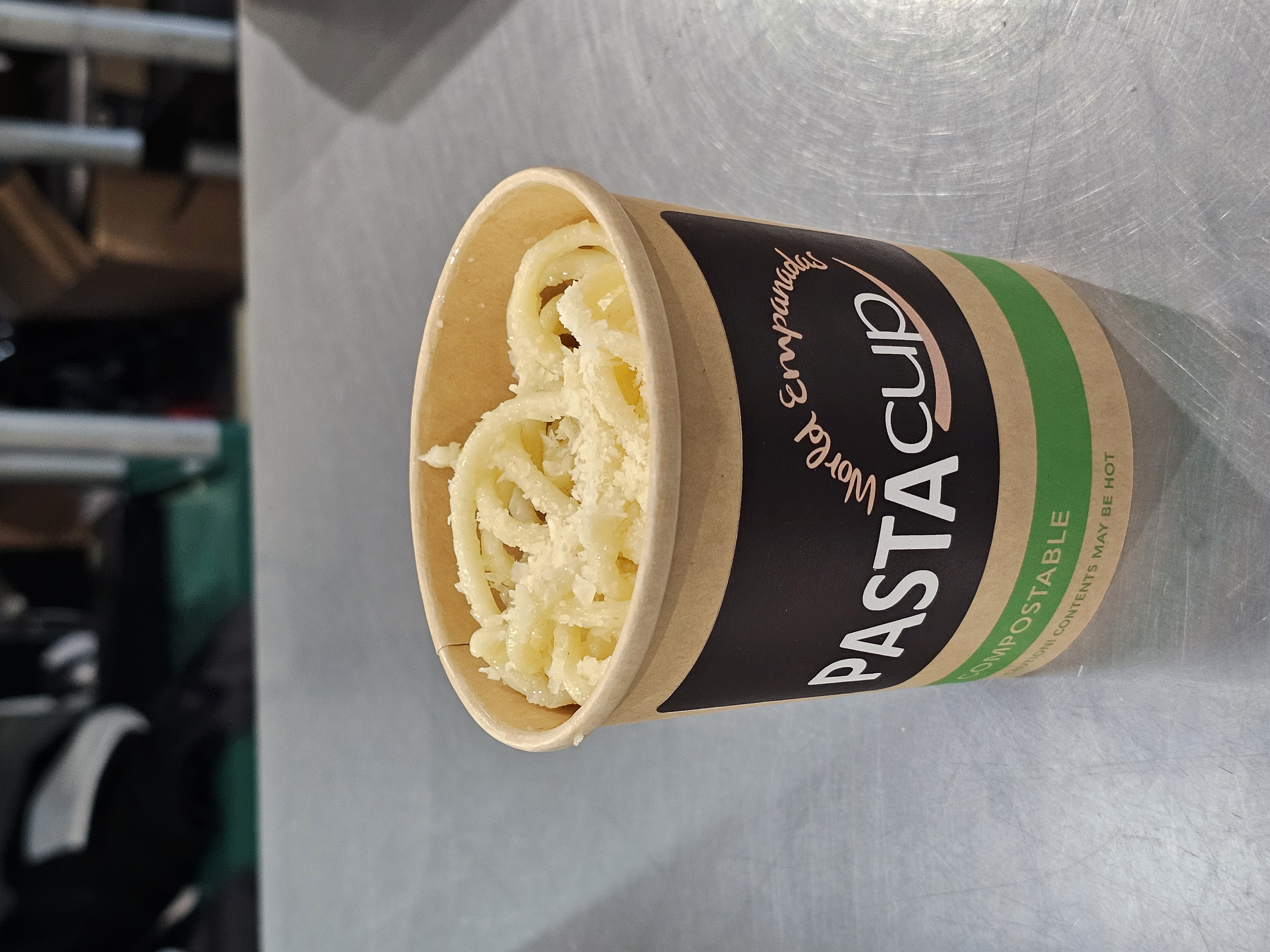 Small Cup Italian Style Pasta Noodles - Butter and Parm