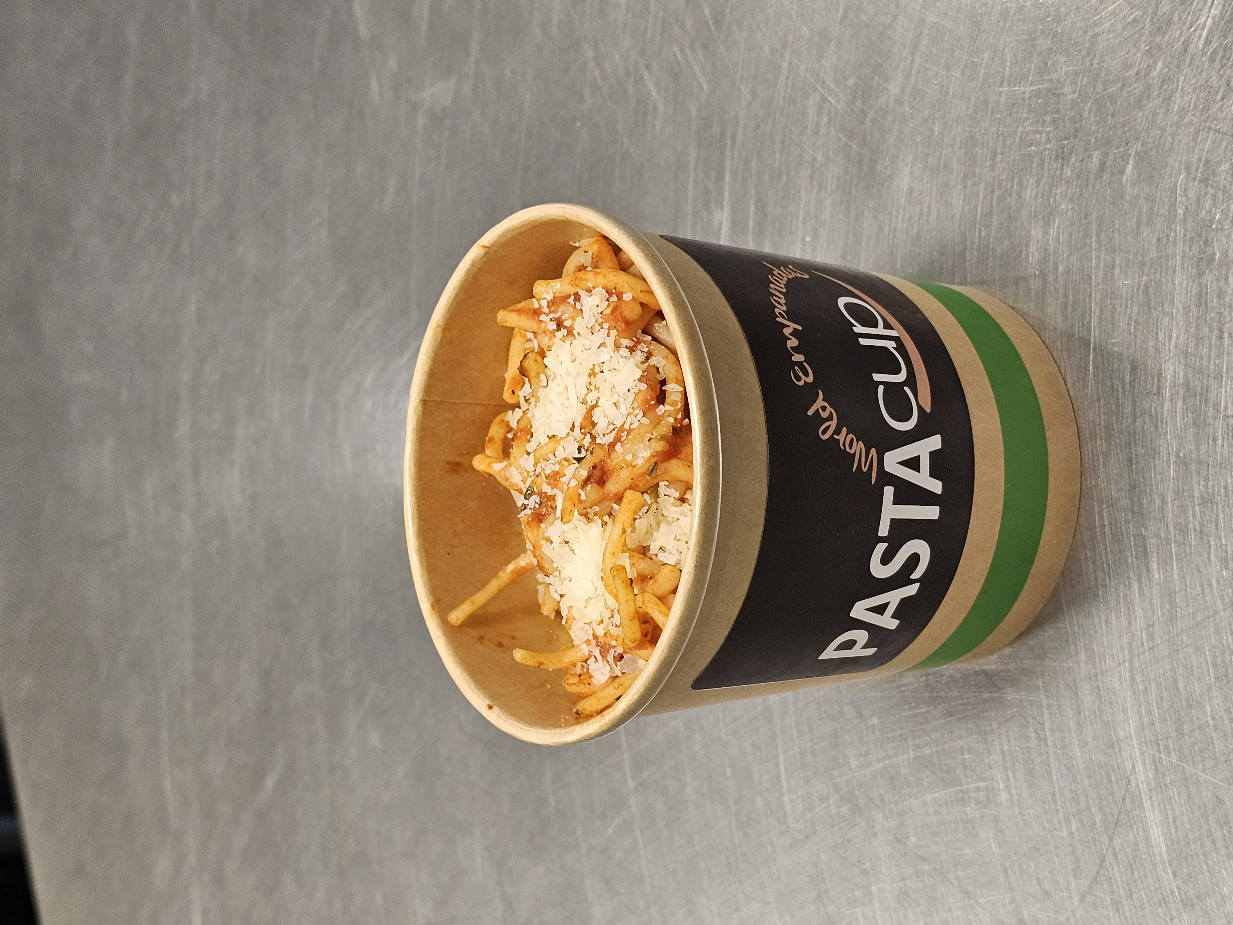Small Cup Italian Style Pasta Noodles - Marinara Sauce