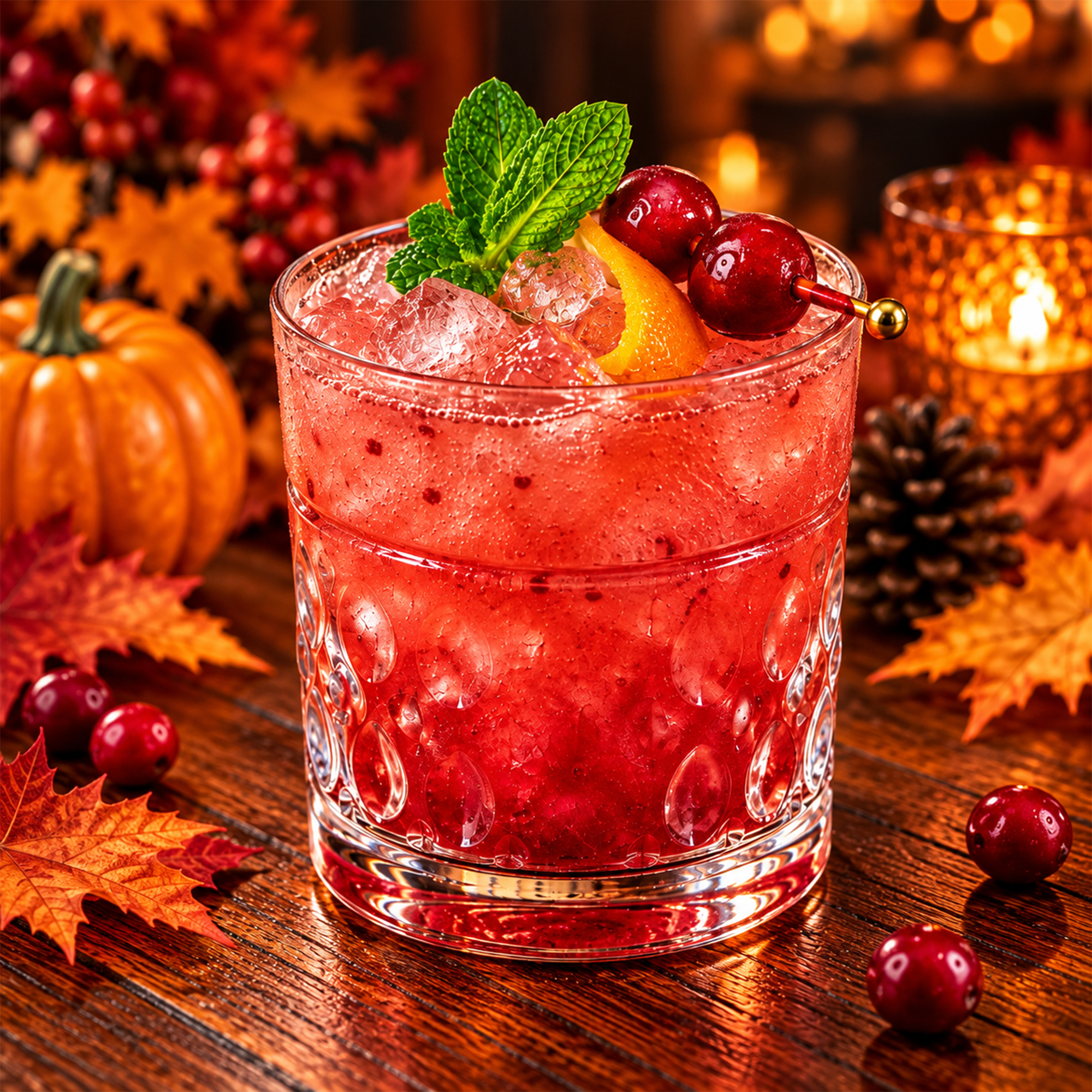 Cranberry Sauce Bourbon Cocktail