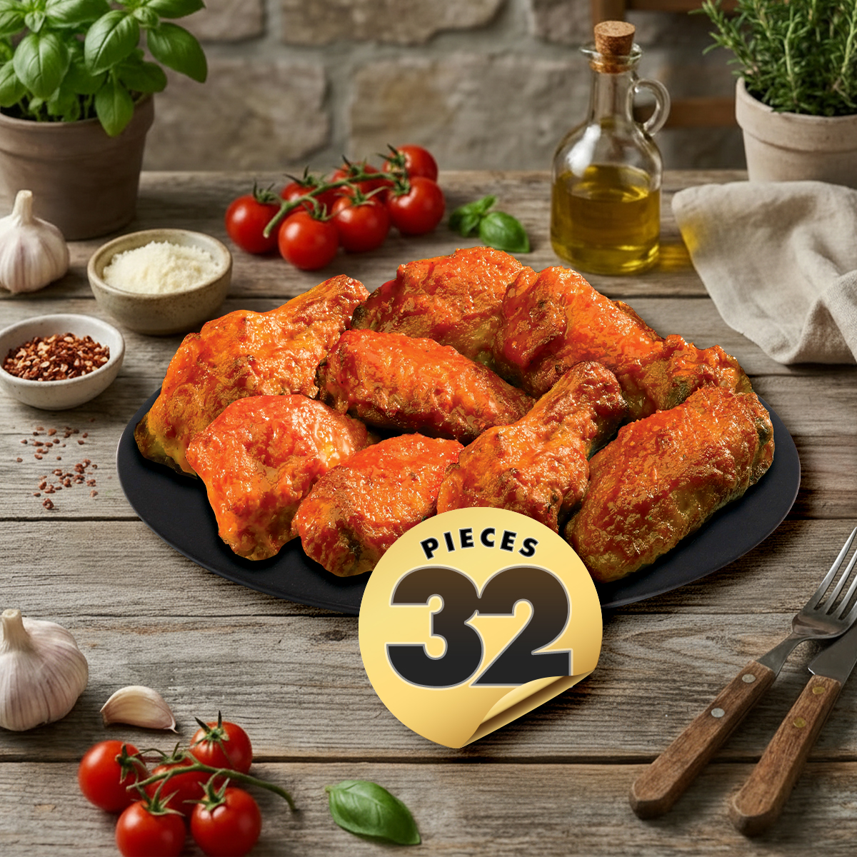 32 Buffalo Chicken Wings