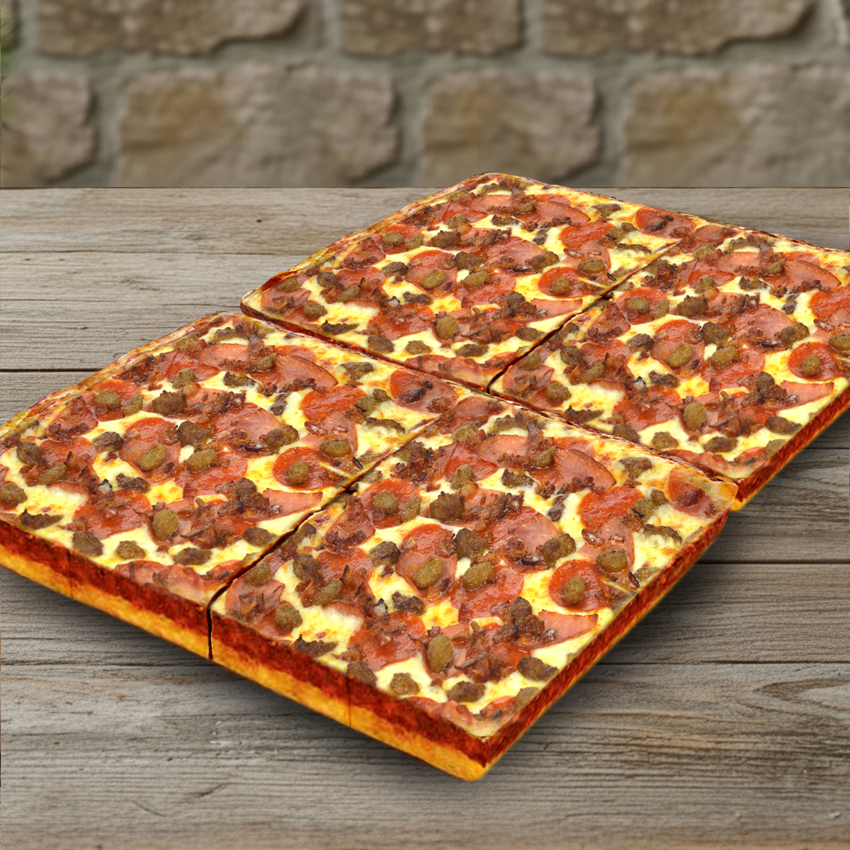 Giant Deep Dish Piara Meat Lovers Pizza